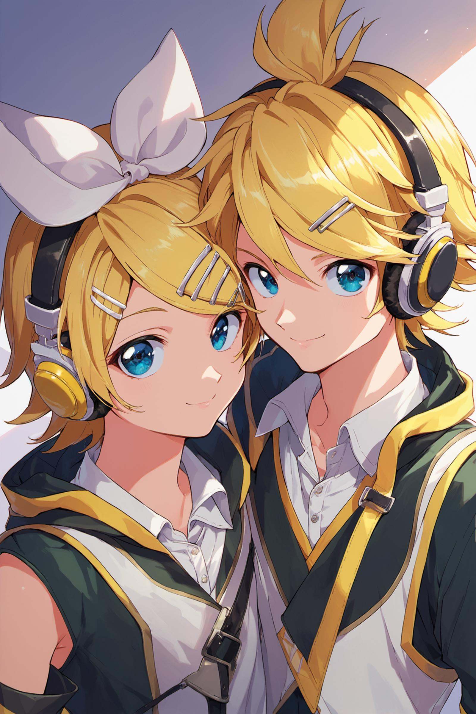 kagamine rin,  1girl,  kagamine len on Tensor.Art