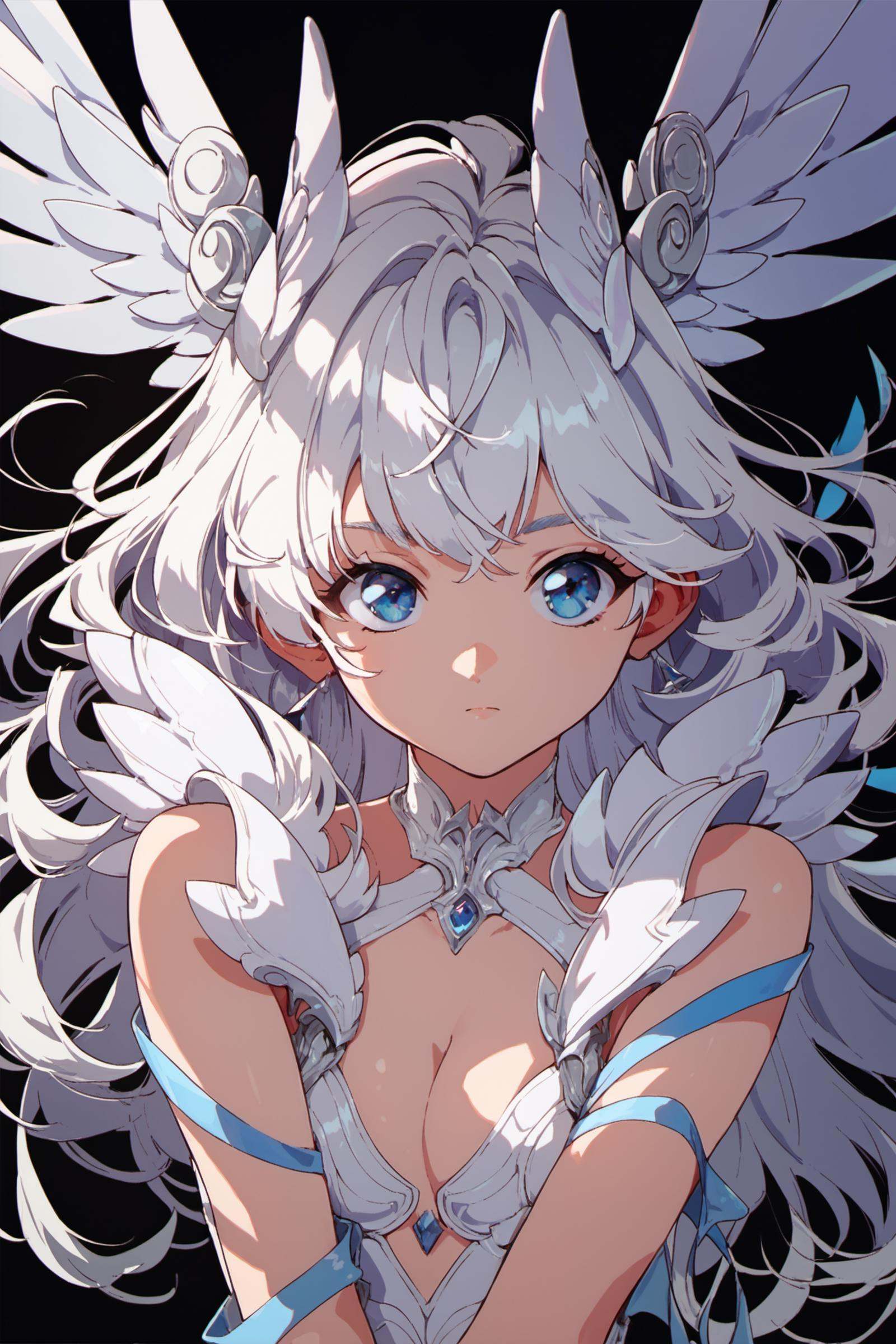 white hair,  1girl,  long hair on Tensor.Art