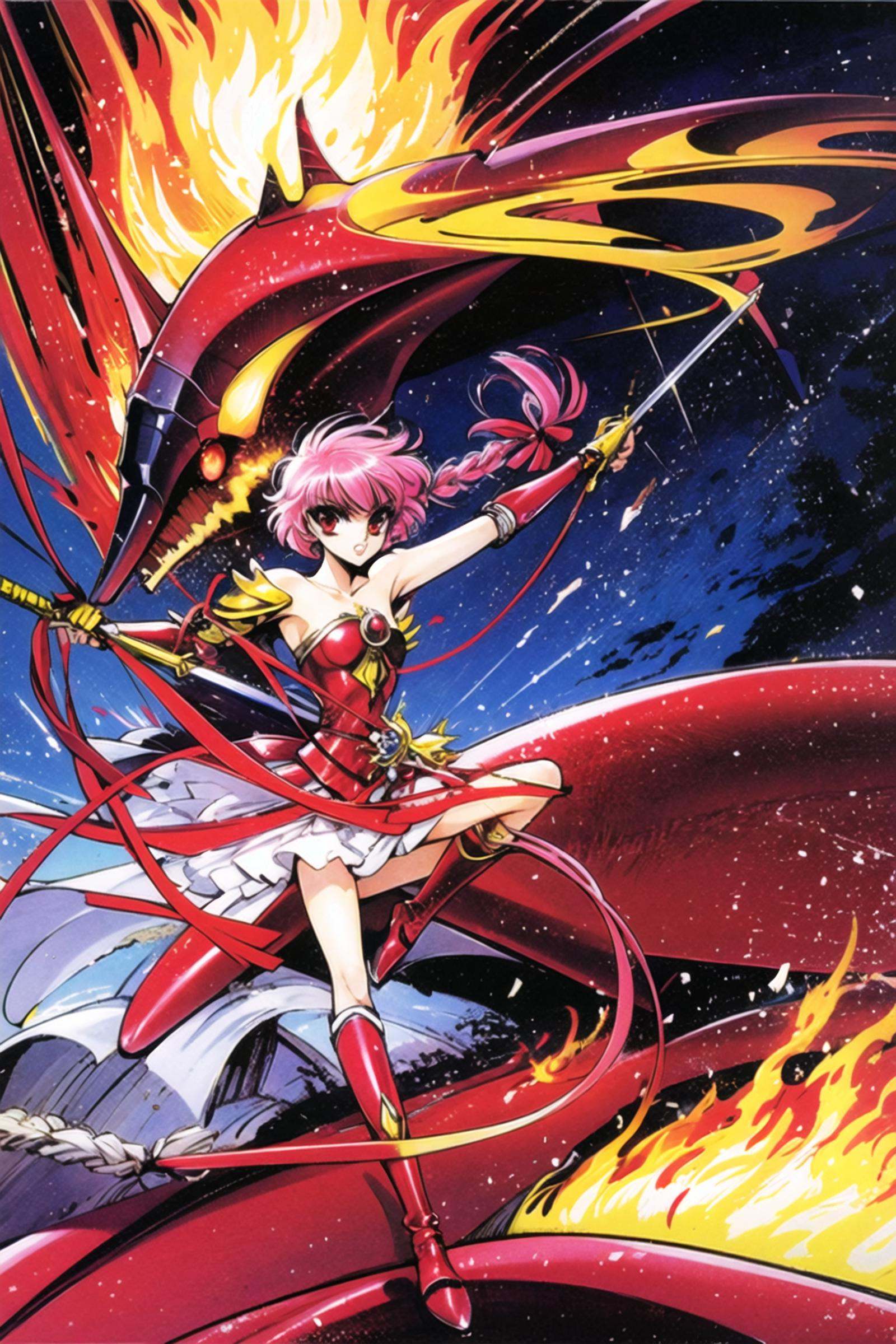 clamp,  Magic Knight Rayearth,  1girl on Tensor.Art