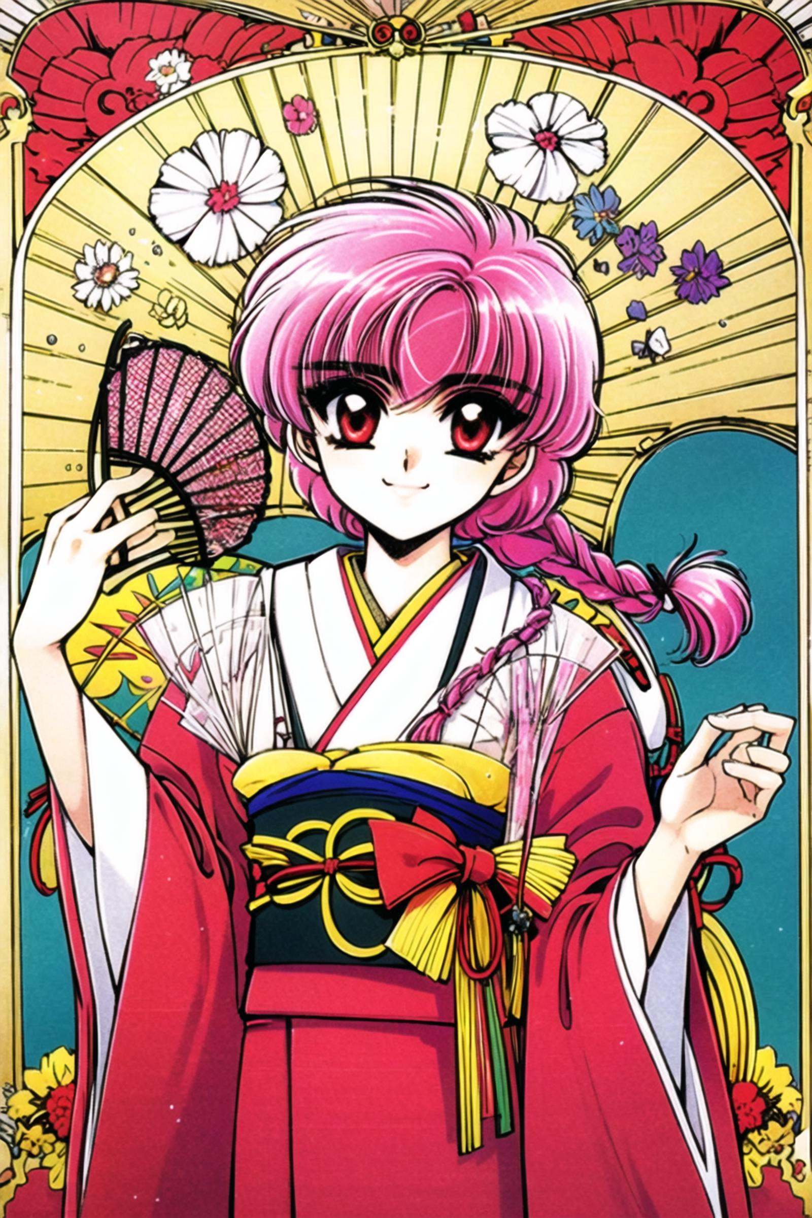 clamp,  Magic Knight Rayearth,  japanese clothes on Tensor.Art