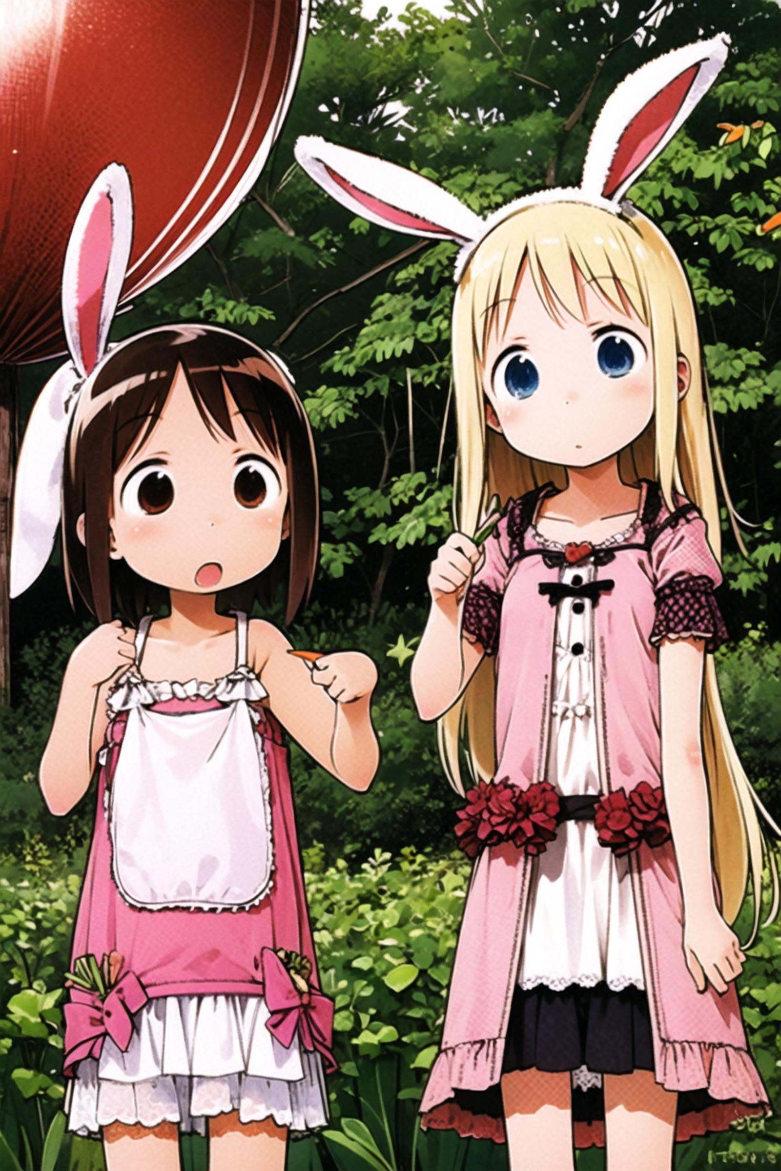 Ichigo Mashimaro,  multiple girls,  2girls on Tensor.Art