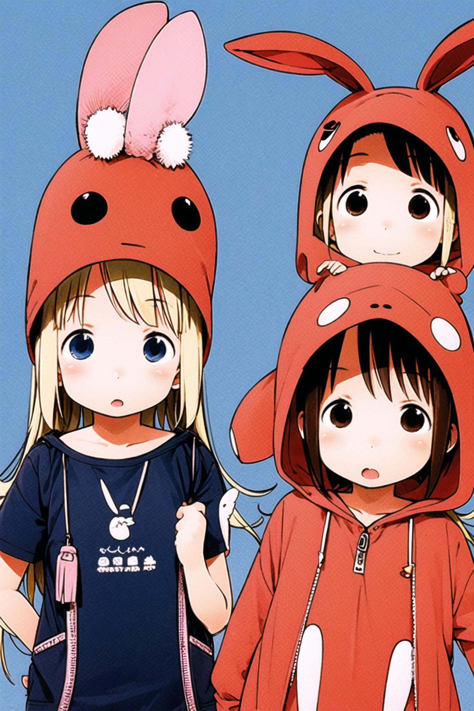 Ichigo Mashimaro,  multiple girls,  2girls on Tensor.Art