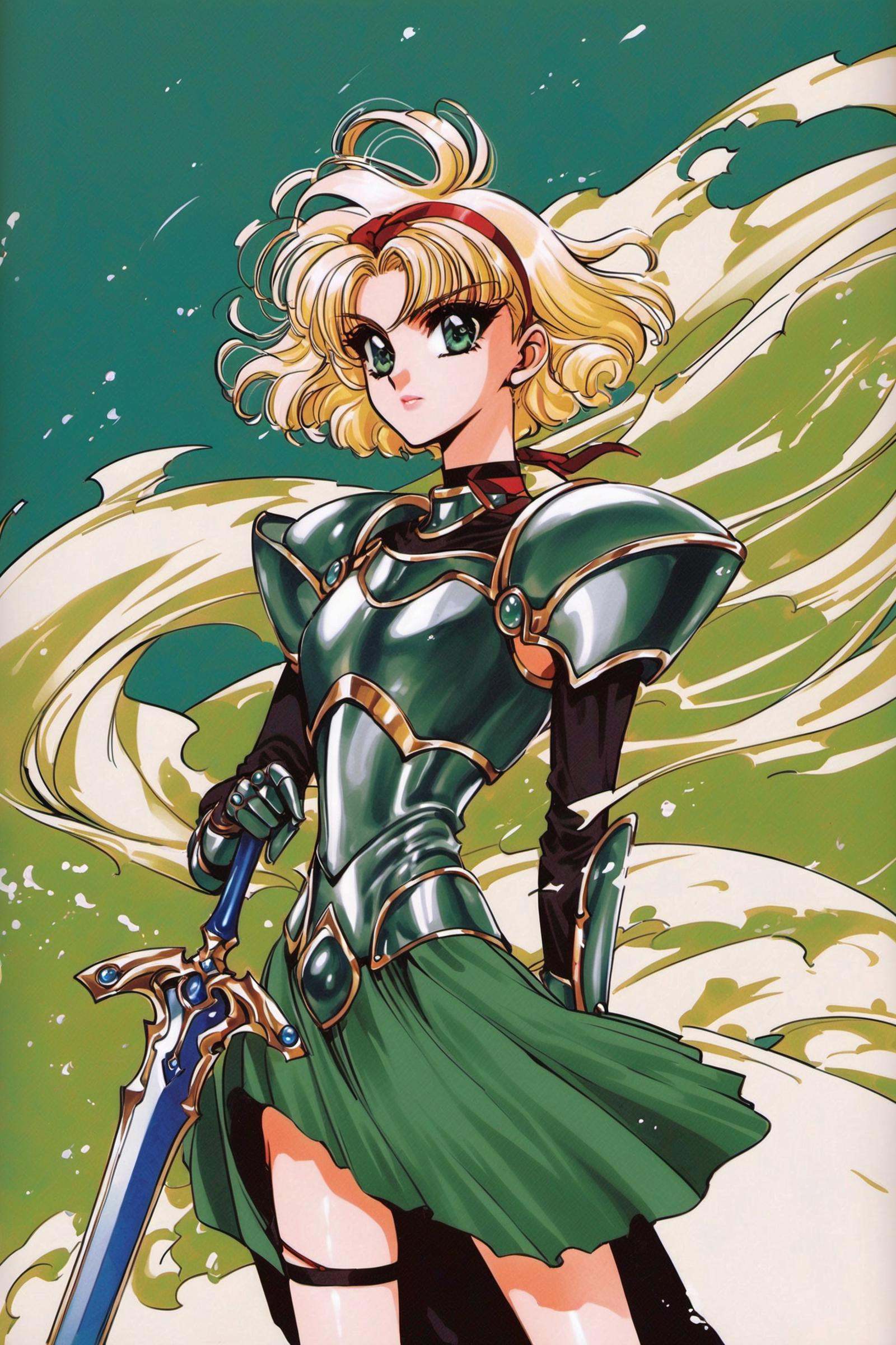 Hououji Fuu,  1girl,  sword on Tensor.Art