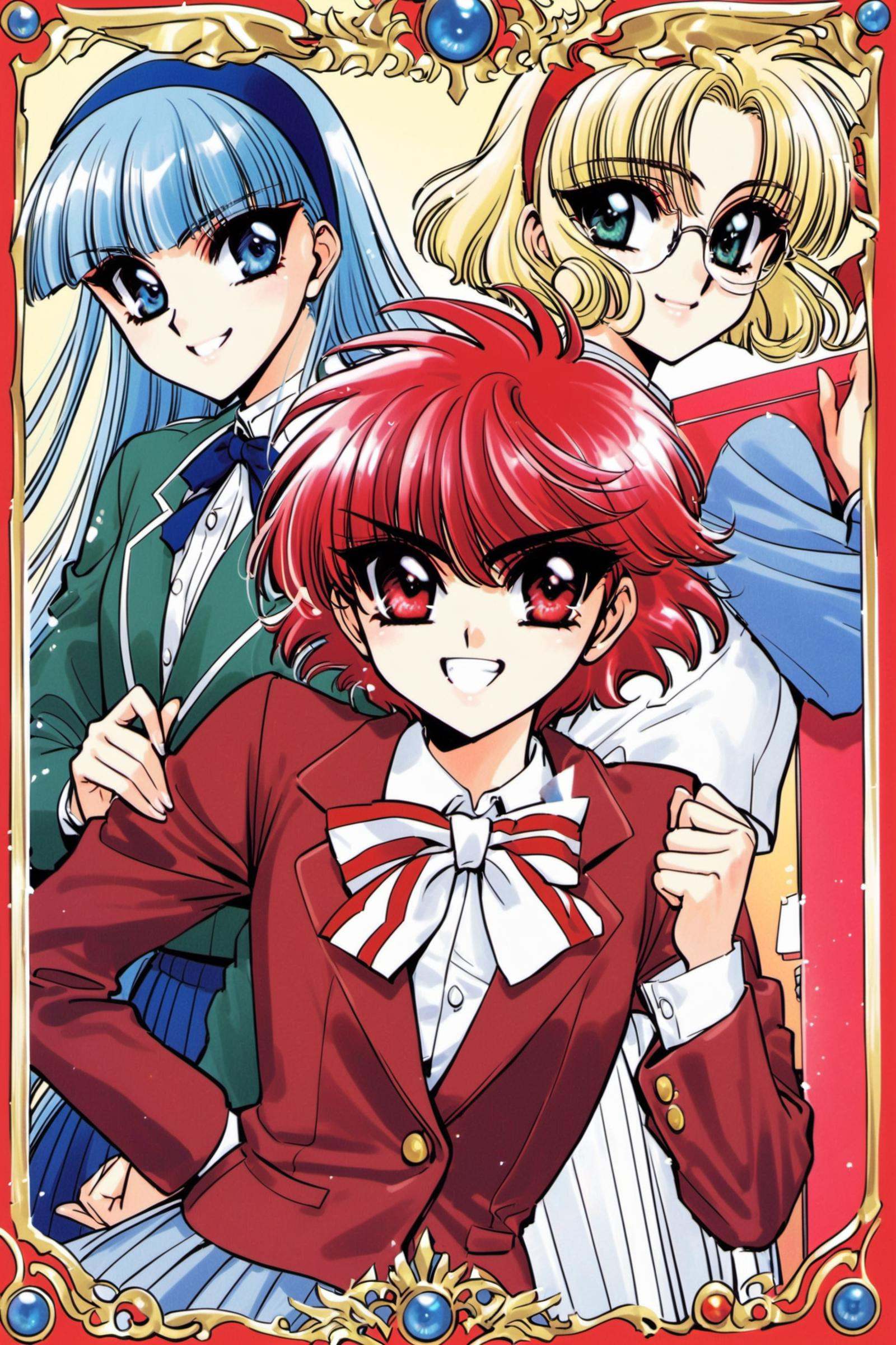 Shidou Hikaru,  Ryuuzaki Umi,  Hououji Fuu on Tensor.Art