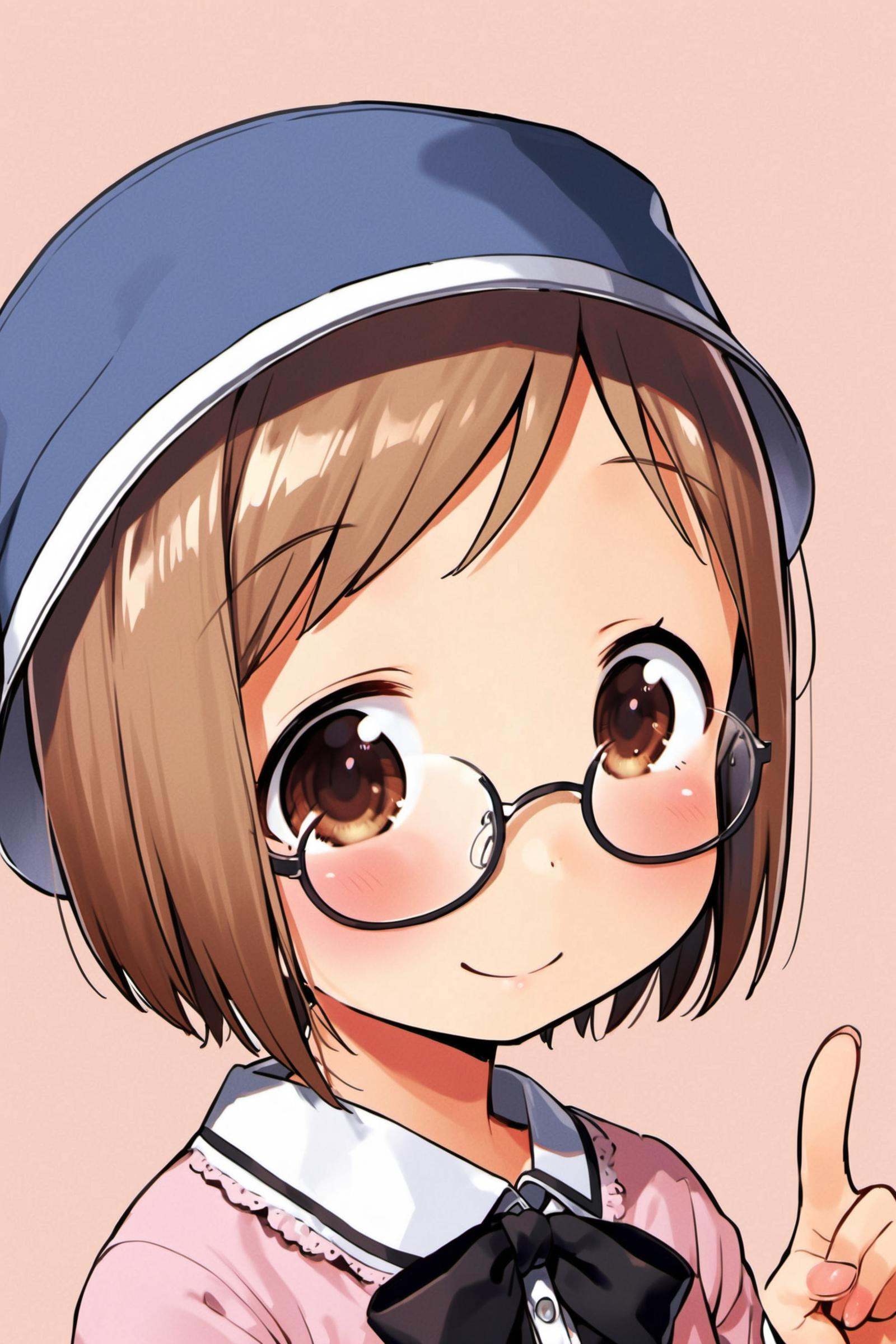 Matsuri Sakuragi,  1girl,  glasses on Tensor.Art