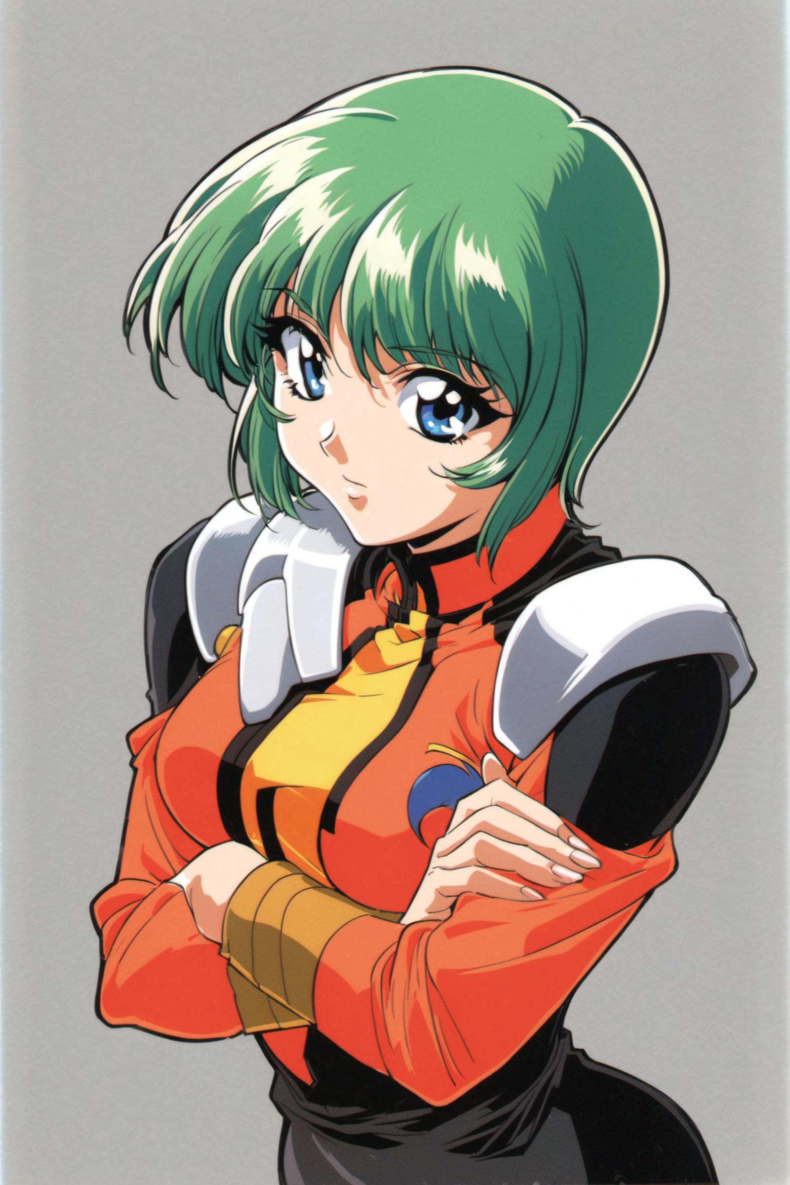 1girl,  solo,  green hair on Tensor.Art