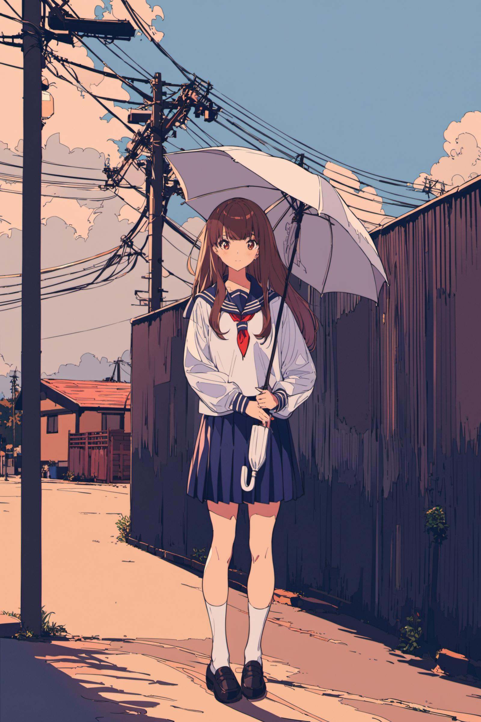1girl,  skirt,  solo on Tensor.Art