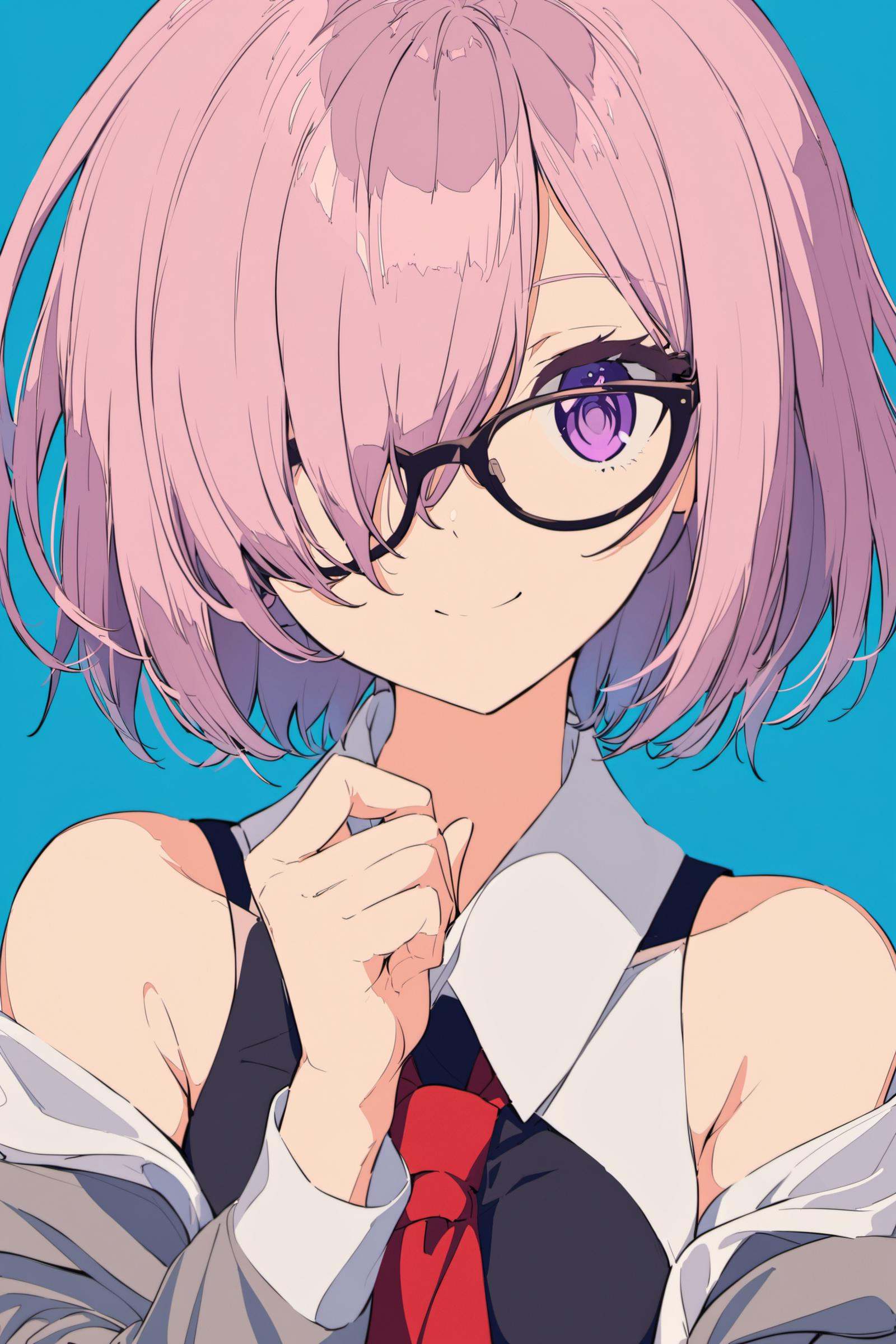 1girl,  mash kyrielight,  solo on Tensor.Art