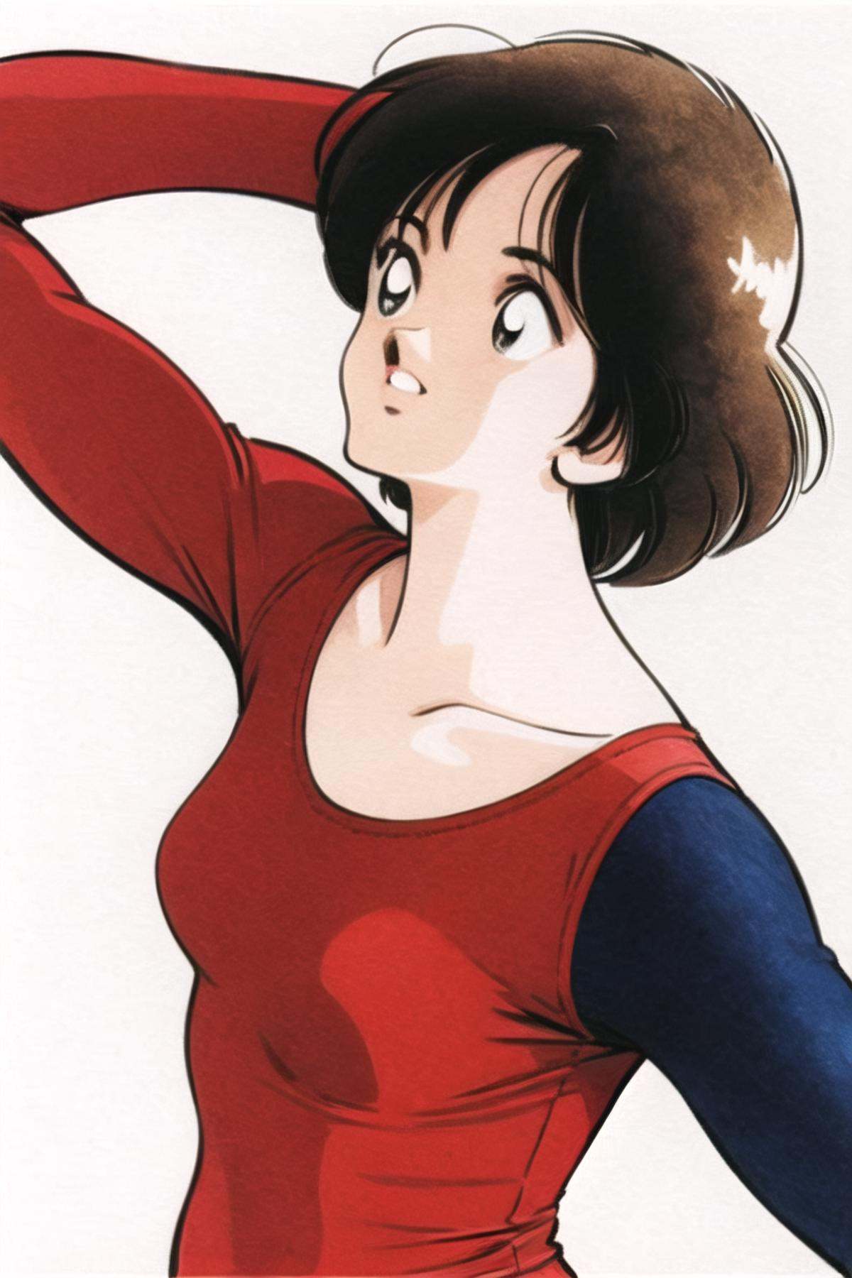 1girl,  solo,  brown hair on Tensor.Art