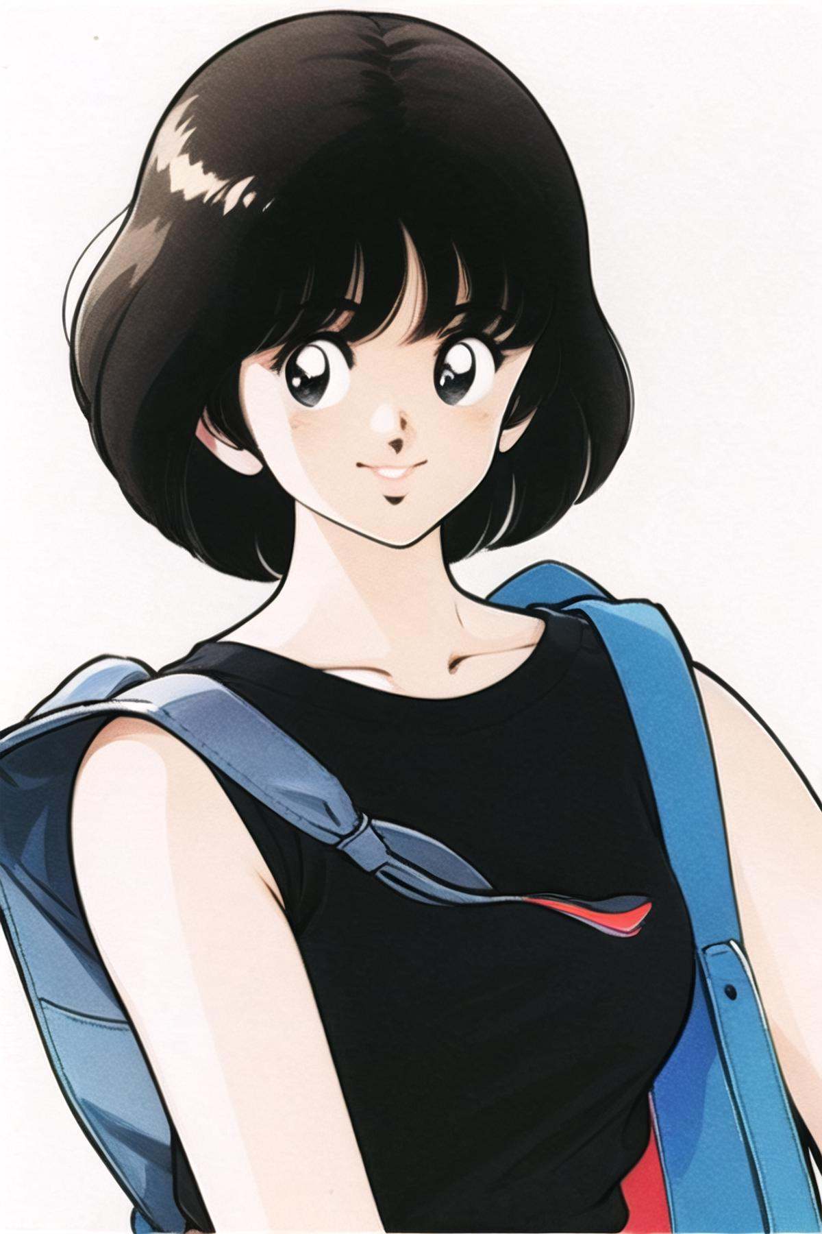 1girl,  solo,  black hair on Tensor.Art