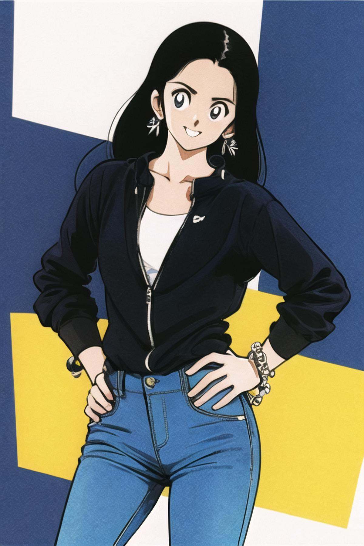 1girl,  black hair,  solo on Tensor.Art