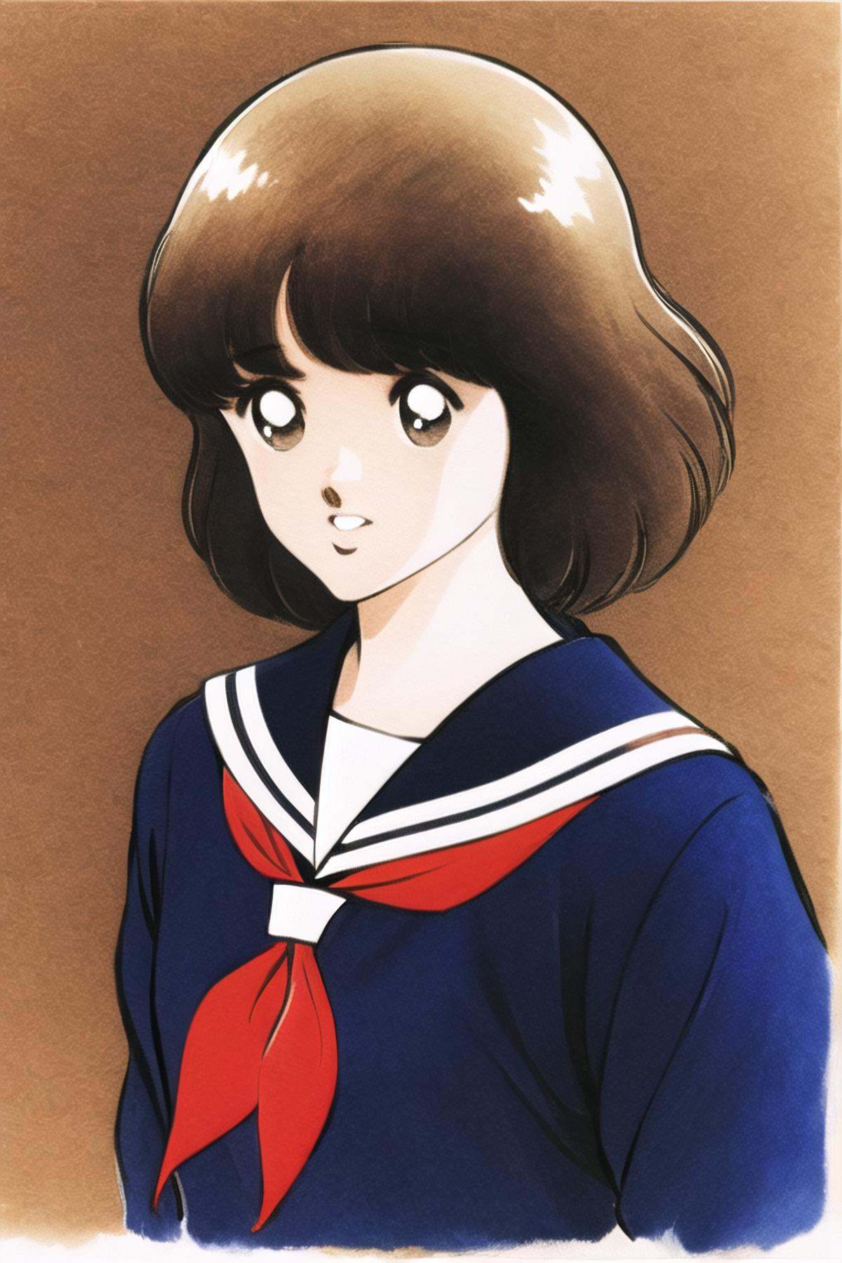 1girl,  solo,  brown hair on Tensor.Art