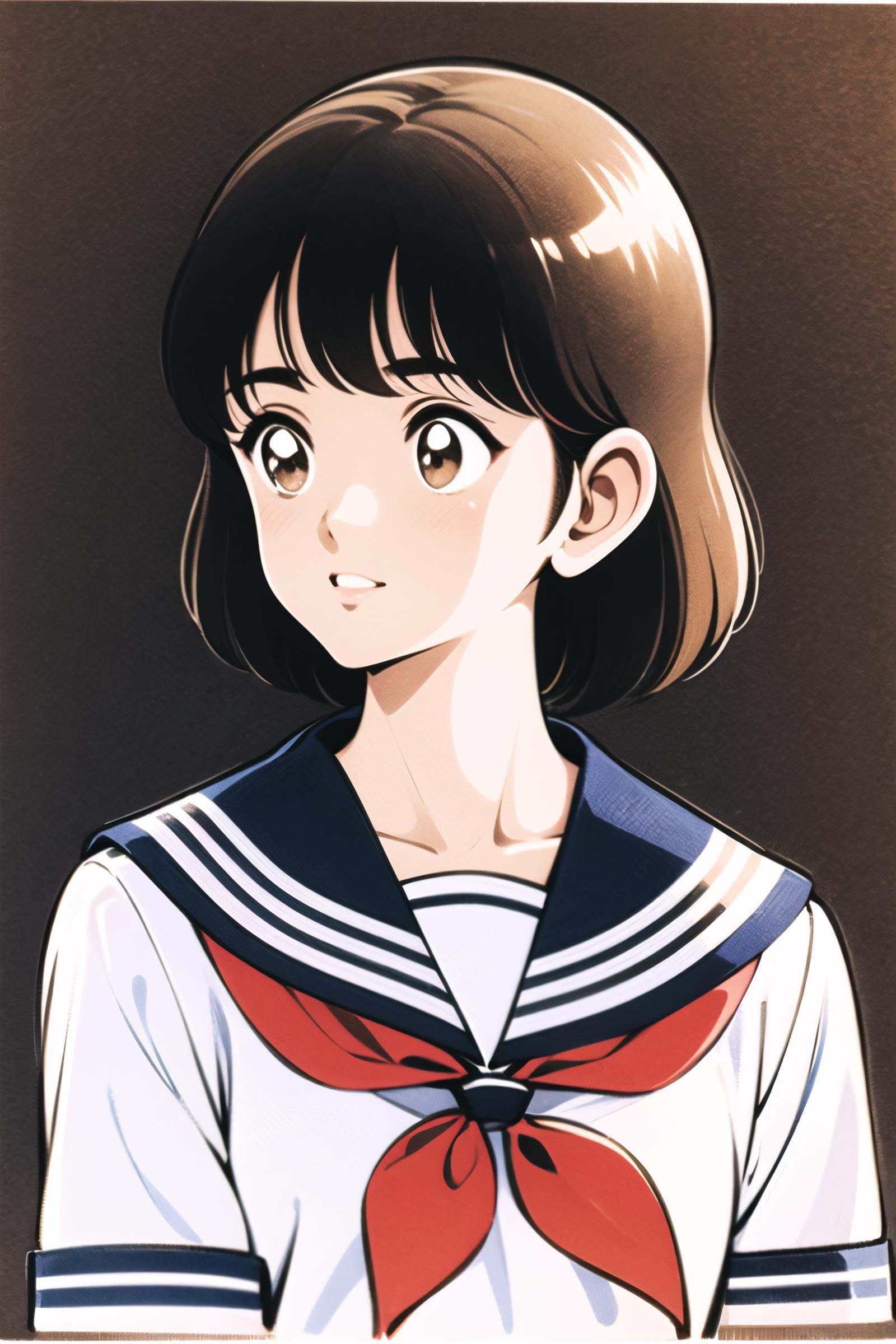 1girl,  solo,  brown hair on Tensor.Art