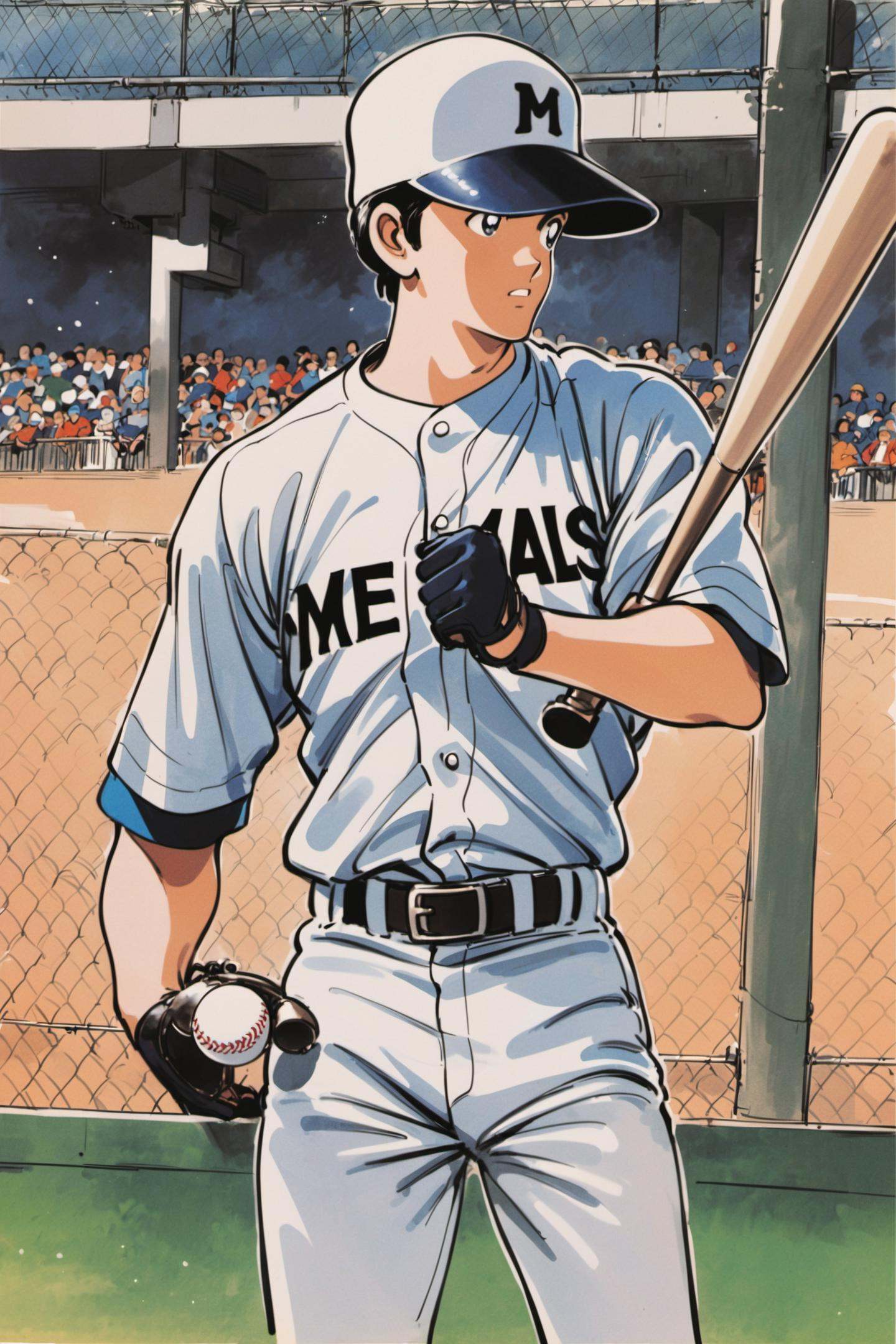 1boy,  baseball bat,  baseball uniform on Tensor.Art