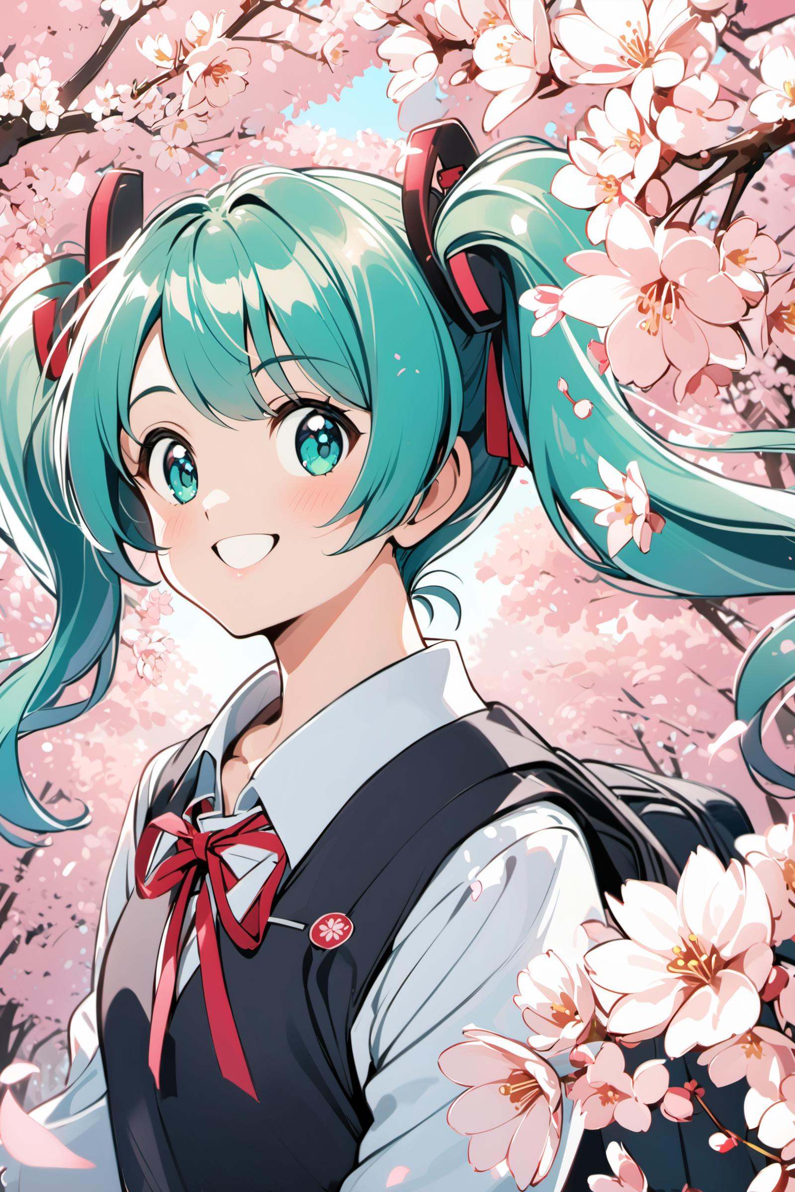 1girl,  solo,  hatsune miku on Tensor.Art