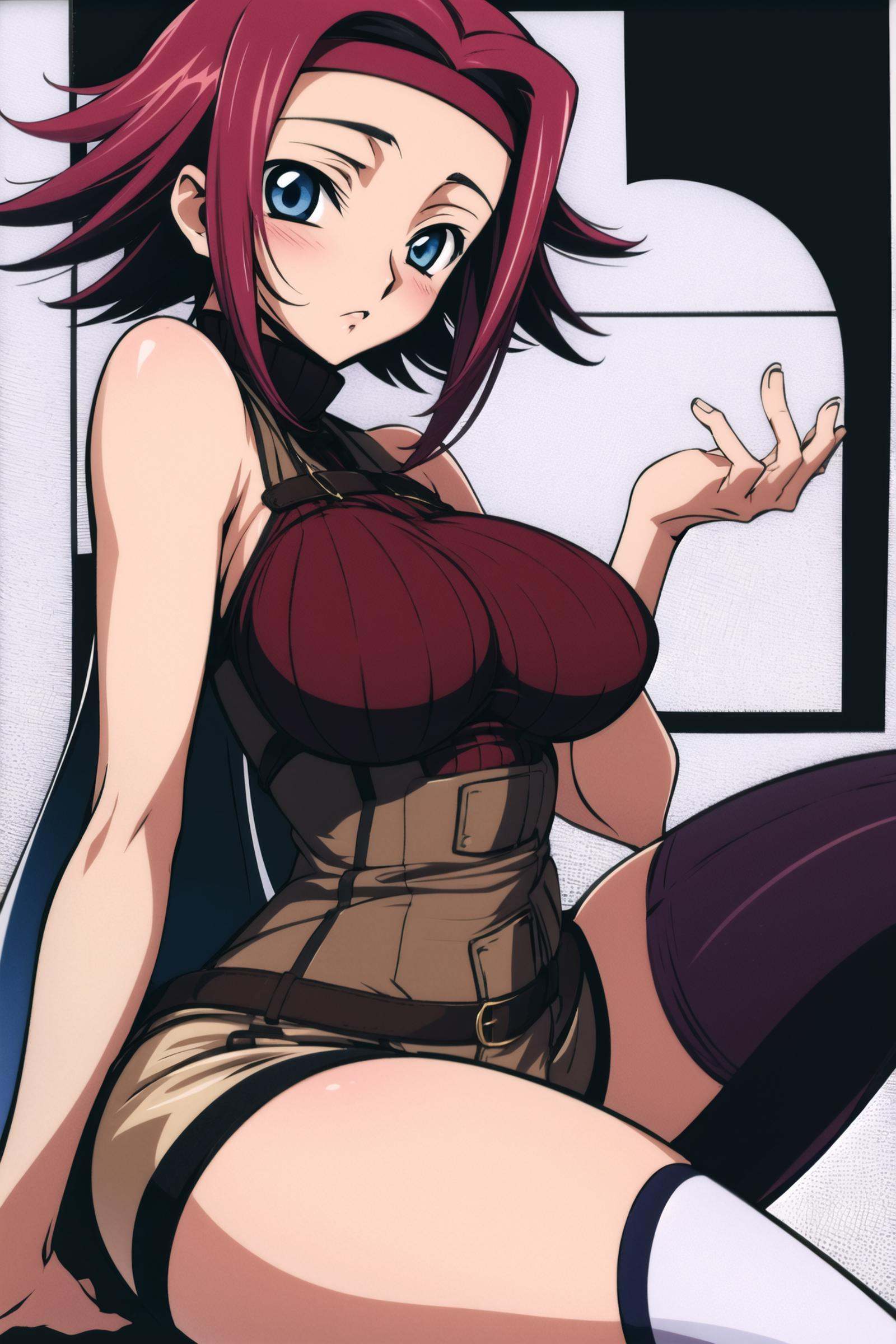 1girl,  kallen stadtfeld,  solo on Tensor.Art