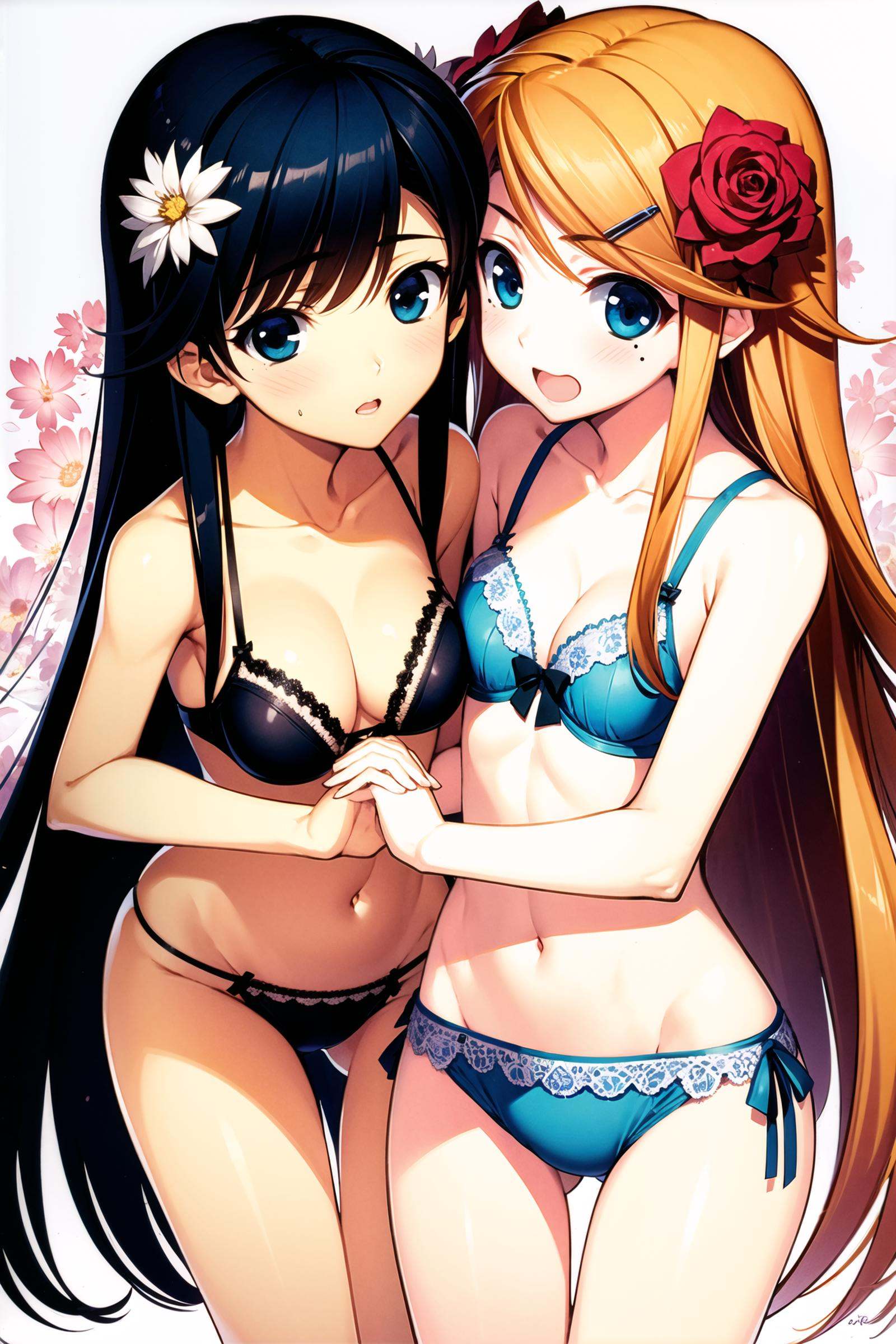 multiple girls,  2girls,  kousaka kirino on Tensor.Art