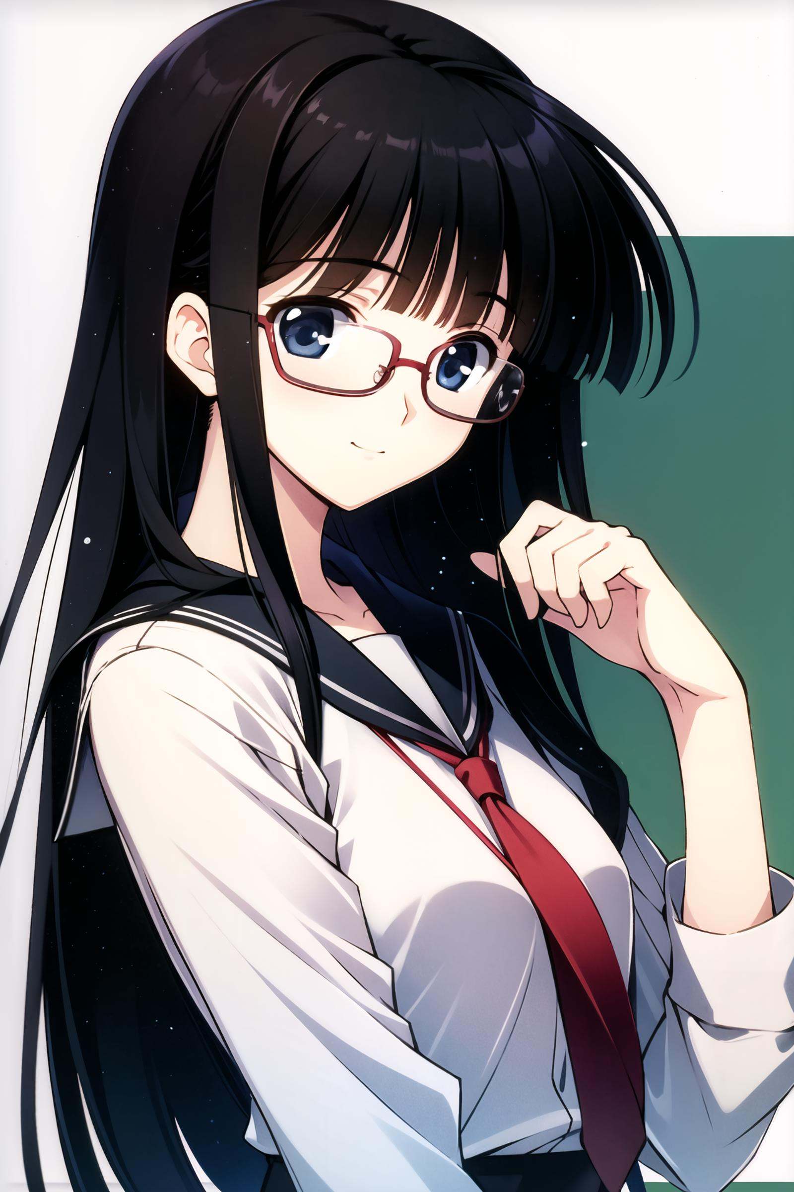solo,  1girl,  glasses on Tensor.Art