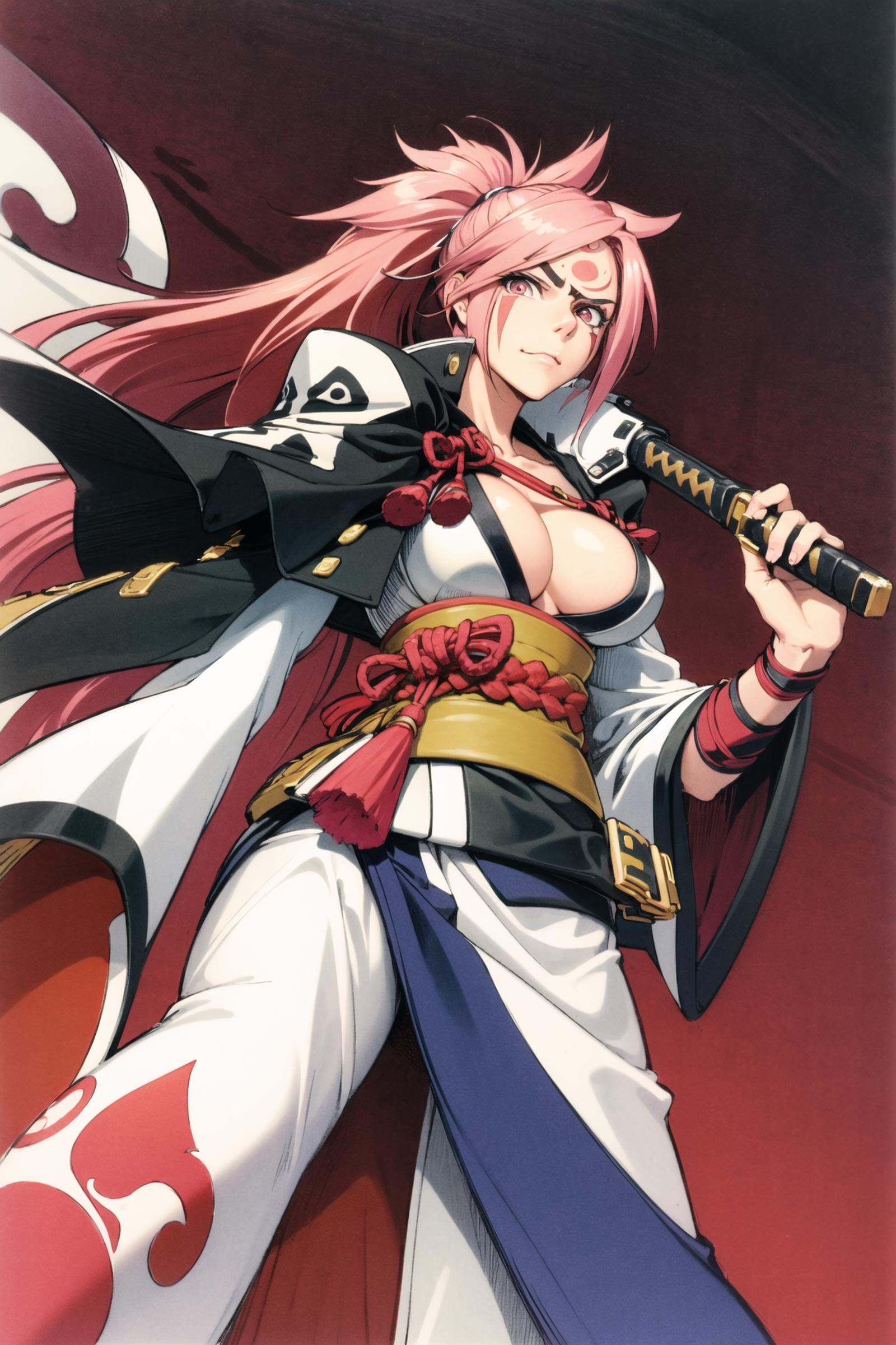 1girl,  baiken,  weapon on Tensor.Art