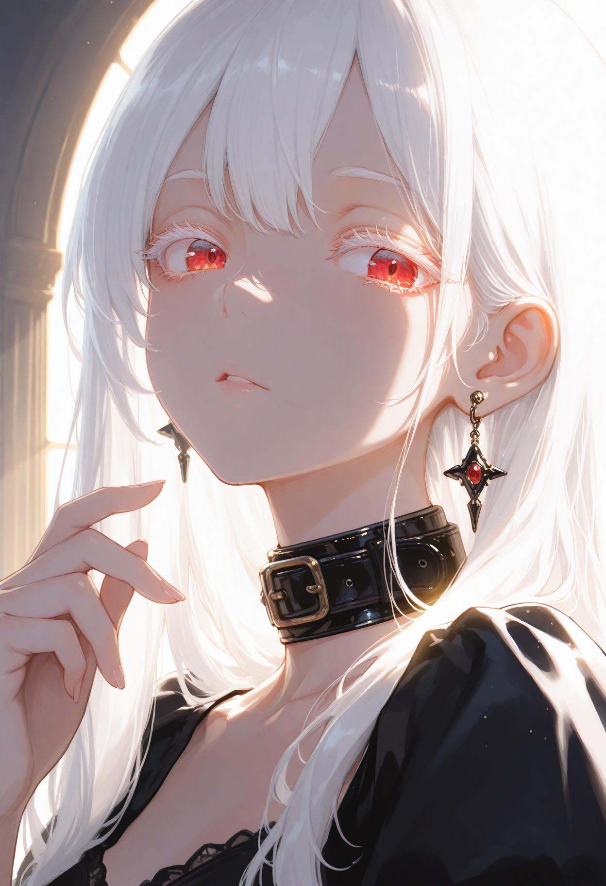 1girl,  earrings,  masterpiece on Tensor.Art