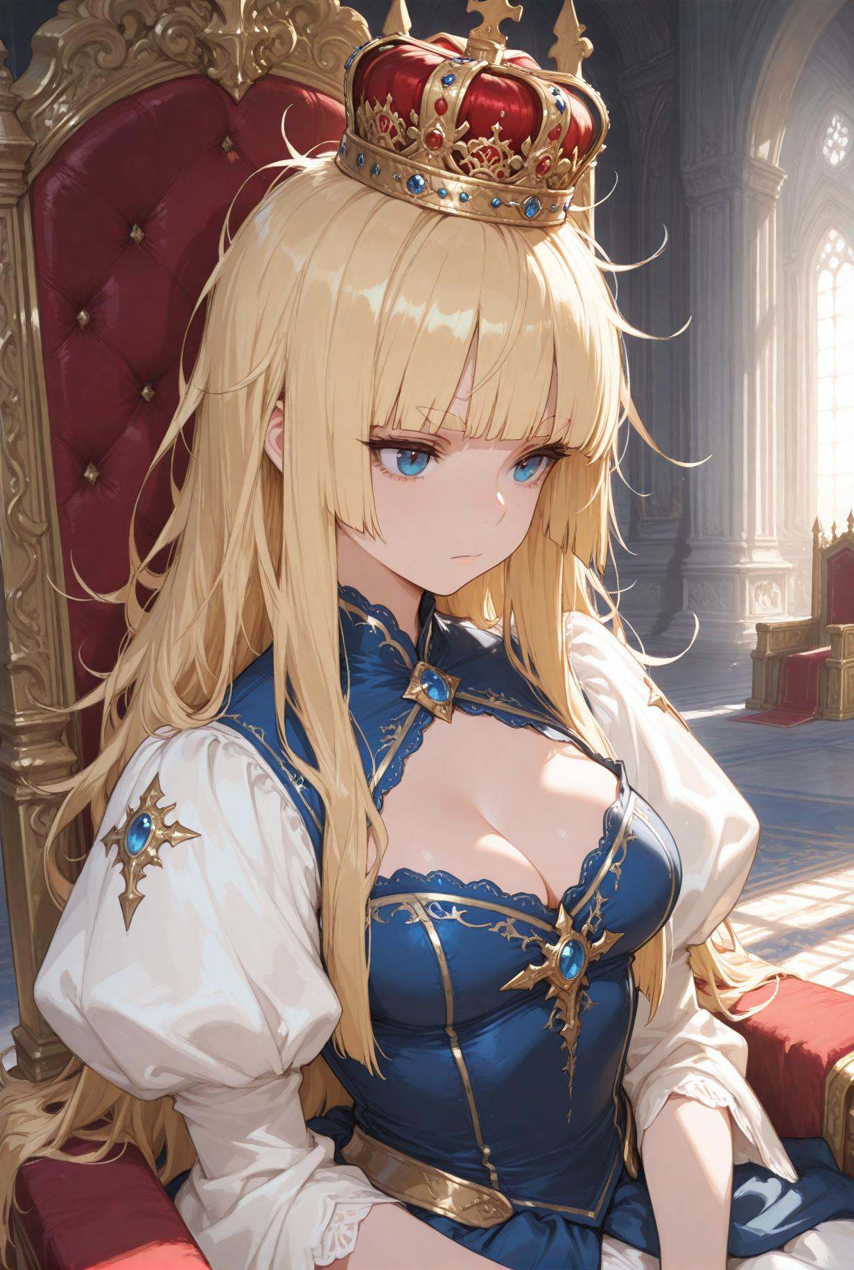 1girl,  blonde hair,  blue eyes on Tensor.Art