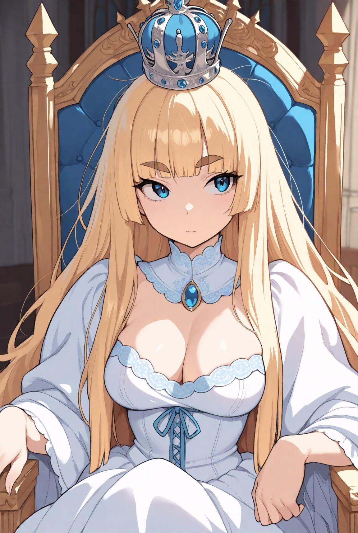 1girl,  blonde hair,  blue eyes on Tensor.Art