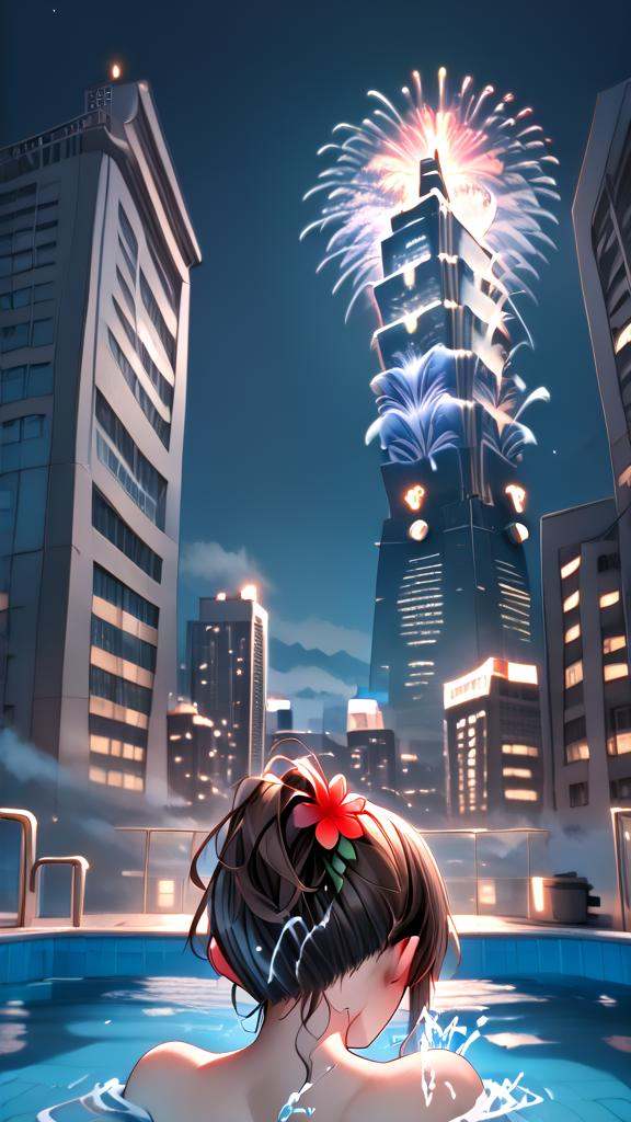 score_9,  source_anime,  rooftop pool on Tensor.Art
