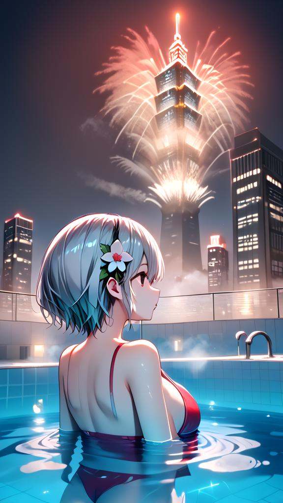 score_9,  source_anime,  rooftop pool on Tensor.Art