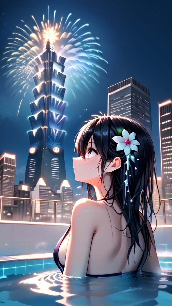 score_9,  source_anime,  rooftop pool on Tensor.Art