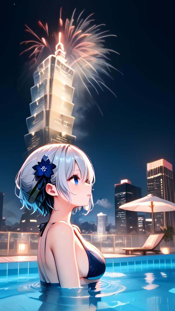 score_9,  source_anime,  rooftop pool on Tensor.Art