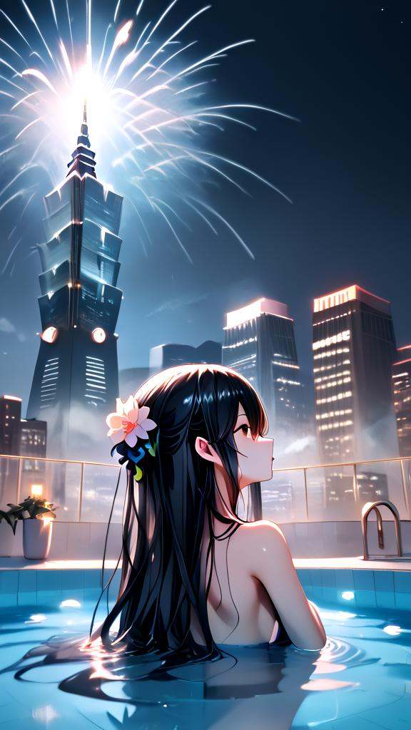 score_9,  source_anime,  rooftop pool on Tensor.Art