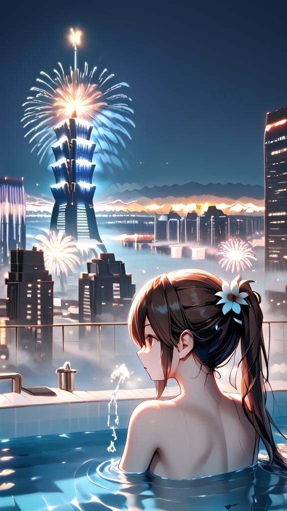 score_9,  source_anime,  rooftop pool on Tensor.Art