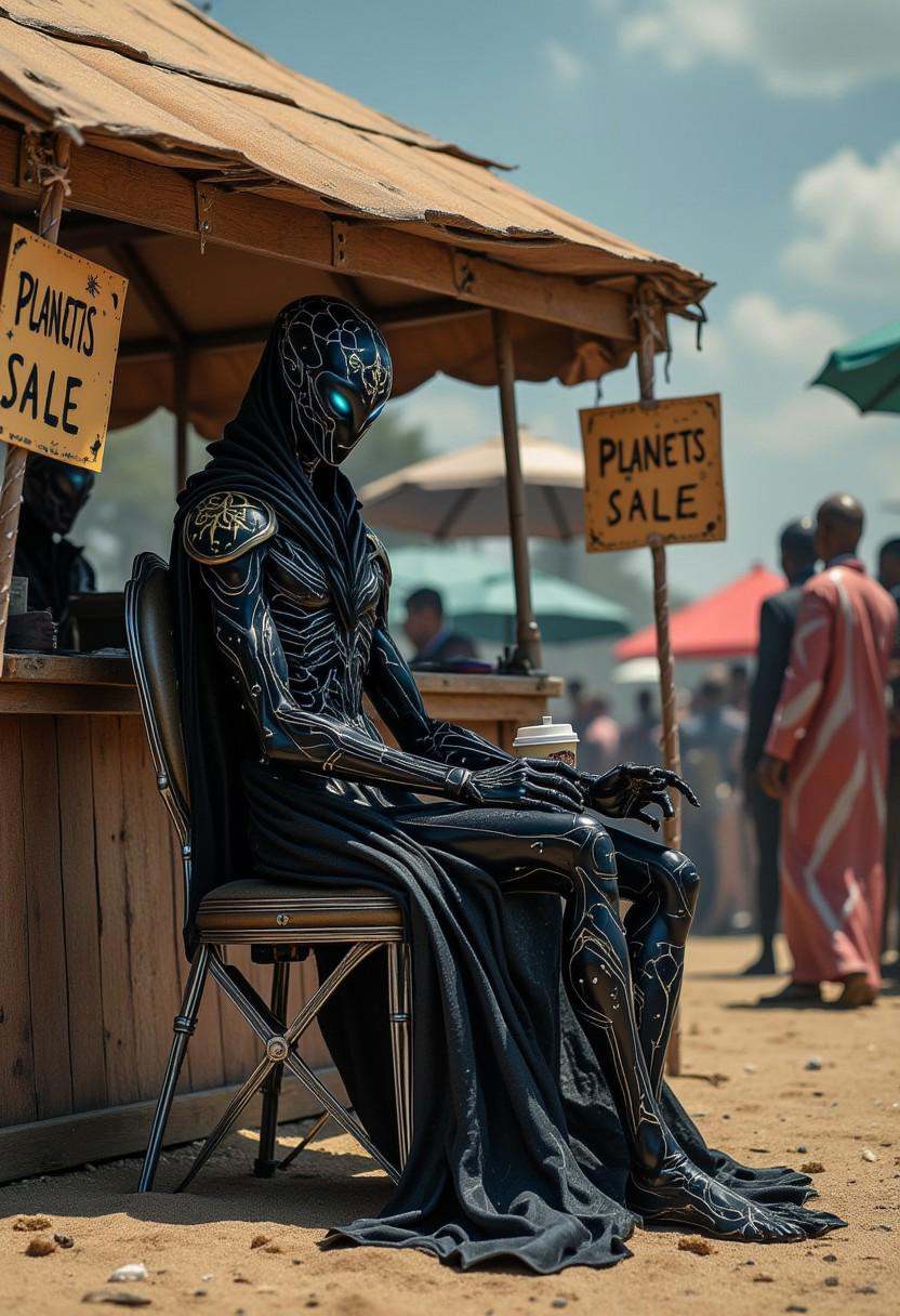 Zylon,  Alien,  dark metallic skin on Tensor.Art