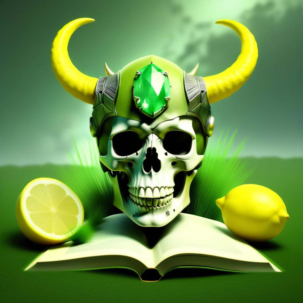 horned helmet,  grass,  giant on Tensor.Art