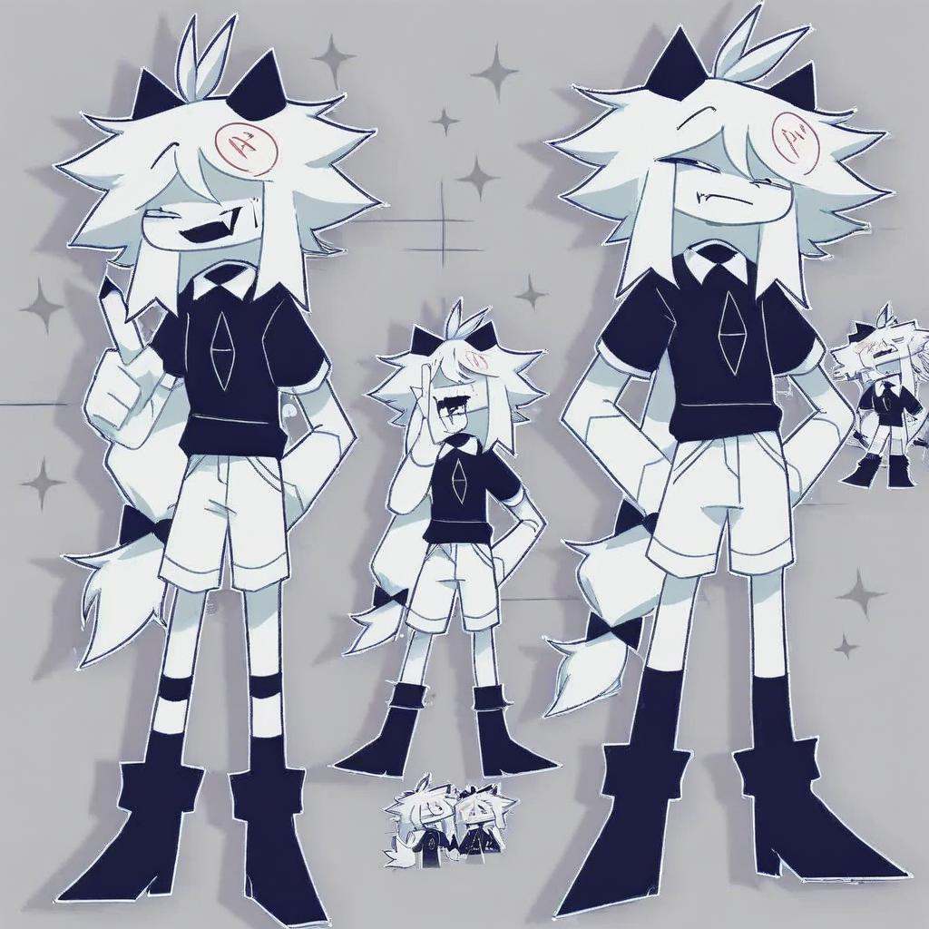 Oliver / f-p-e,  black horns,  one normal arm on Tensor.Art