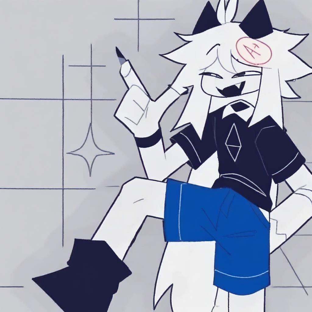 Oliver / f-p-e,  black horns,  one normal arm on Tensor.Art