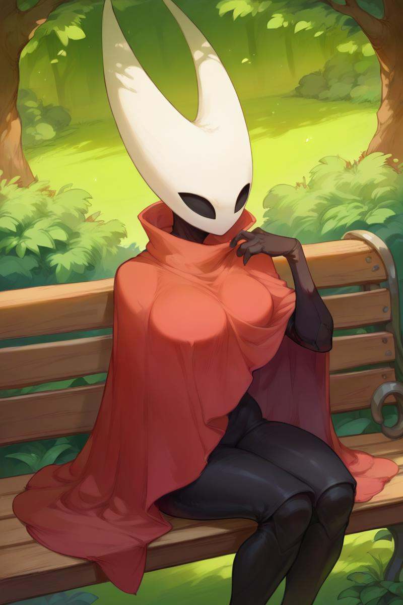 1girl,  hornet_hk,  red cloak on Tensor.Art