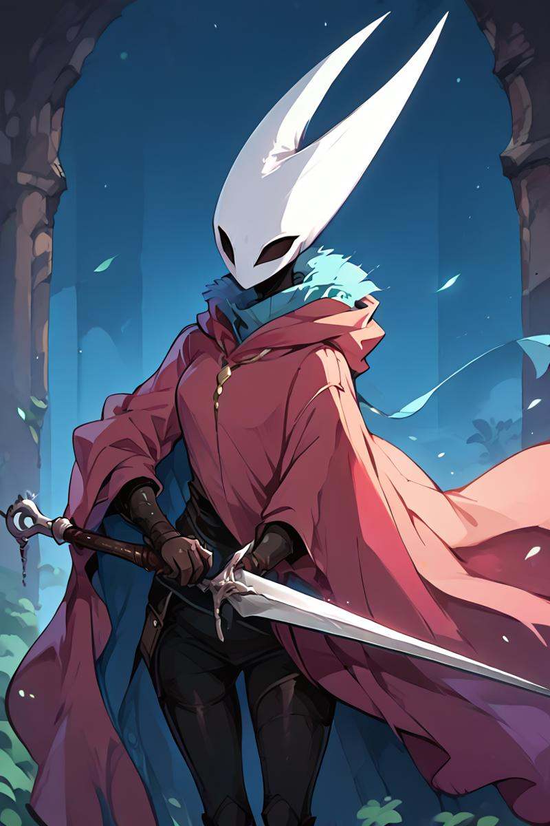 1girl,  hornet_hk,  red cloak on Tensor.Art