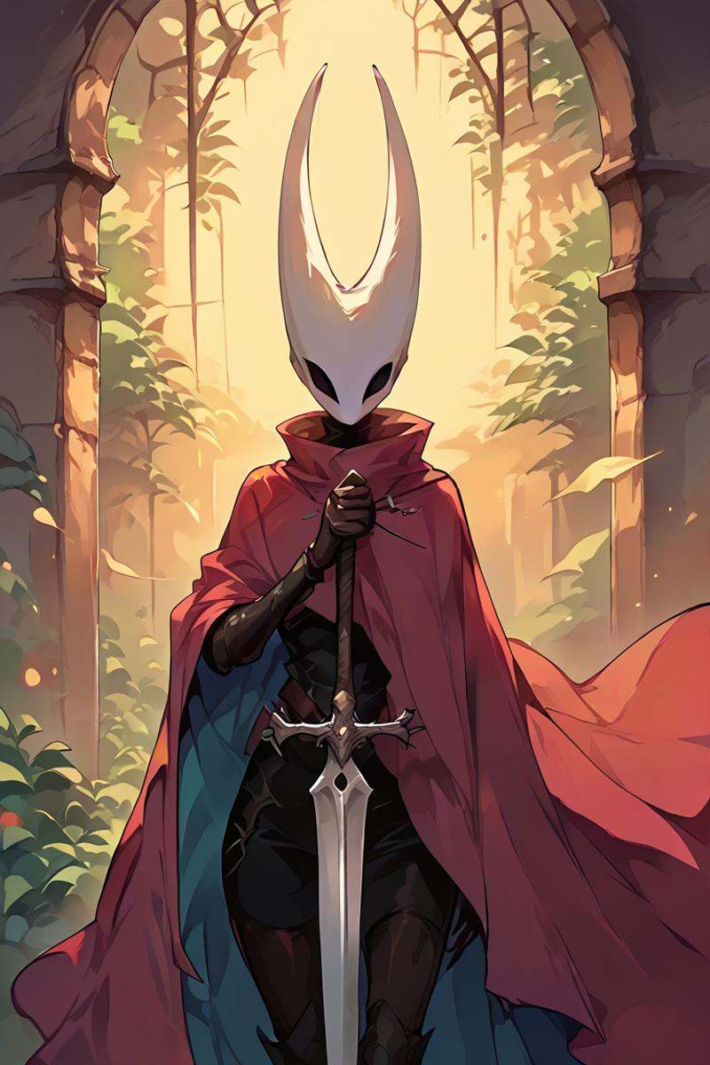 1girl,  hornet_hk,  red cloak on Tensor.Art