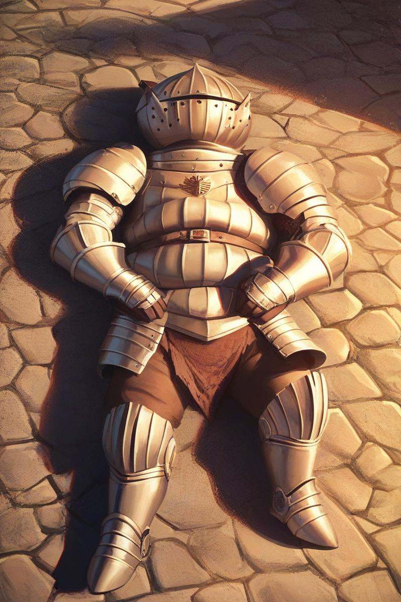 man,  lying on back, on Tensor.Art