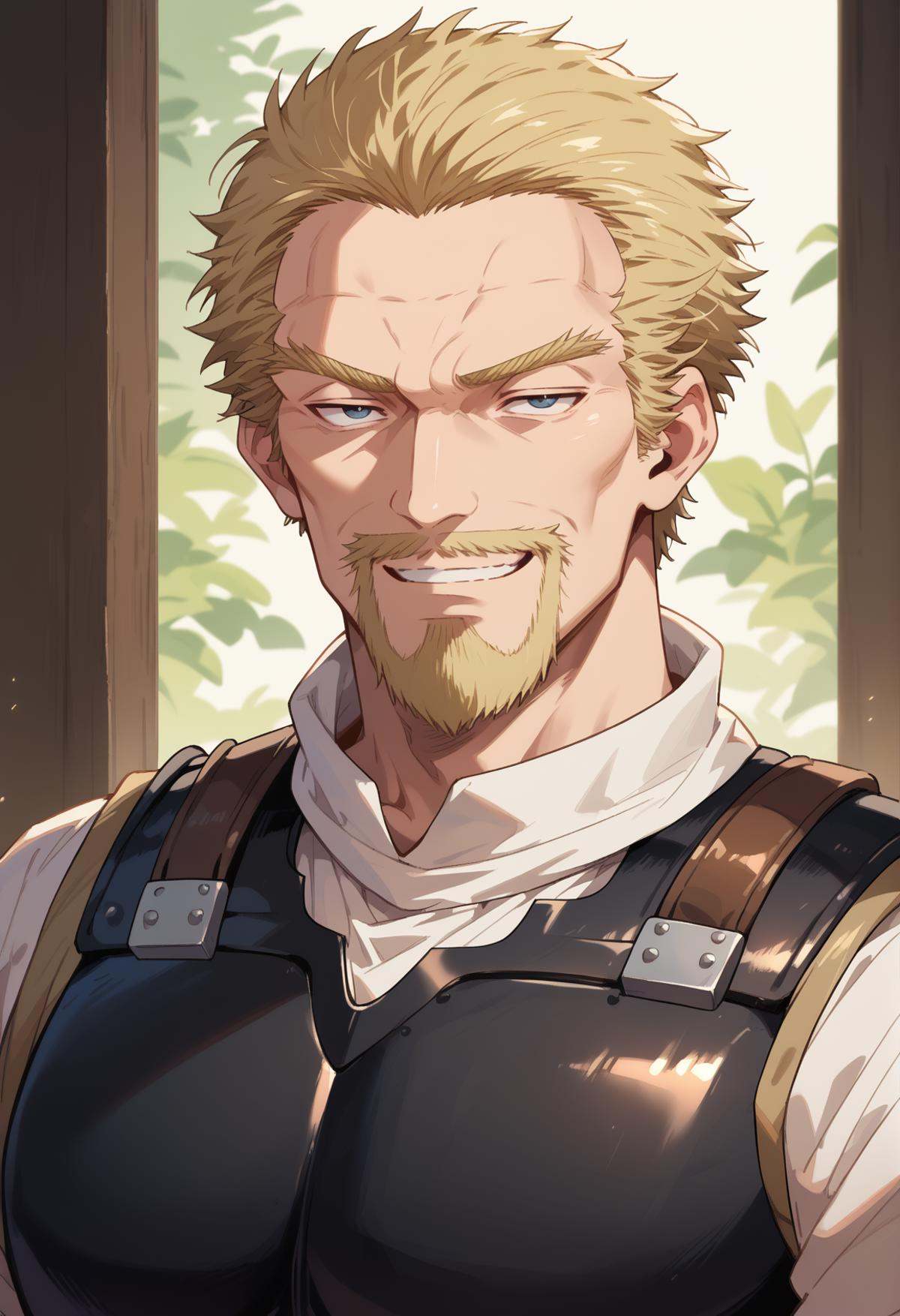 1boy,  askeladdvinland,  facial hair on Tensor.Art