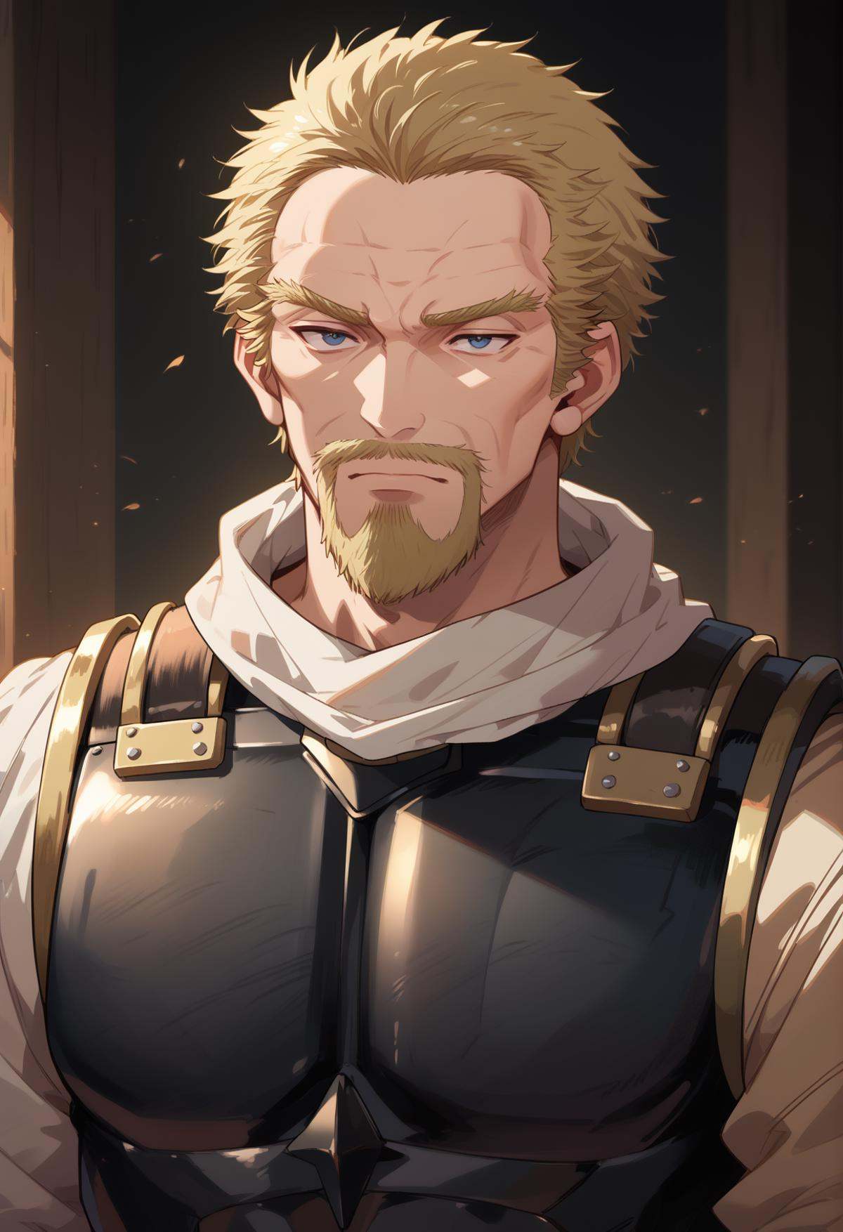 1boy,  askeladdvinland,  facial hair on Tensor.Art