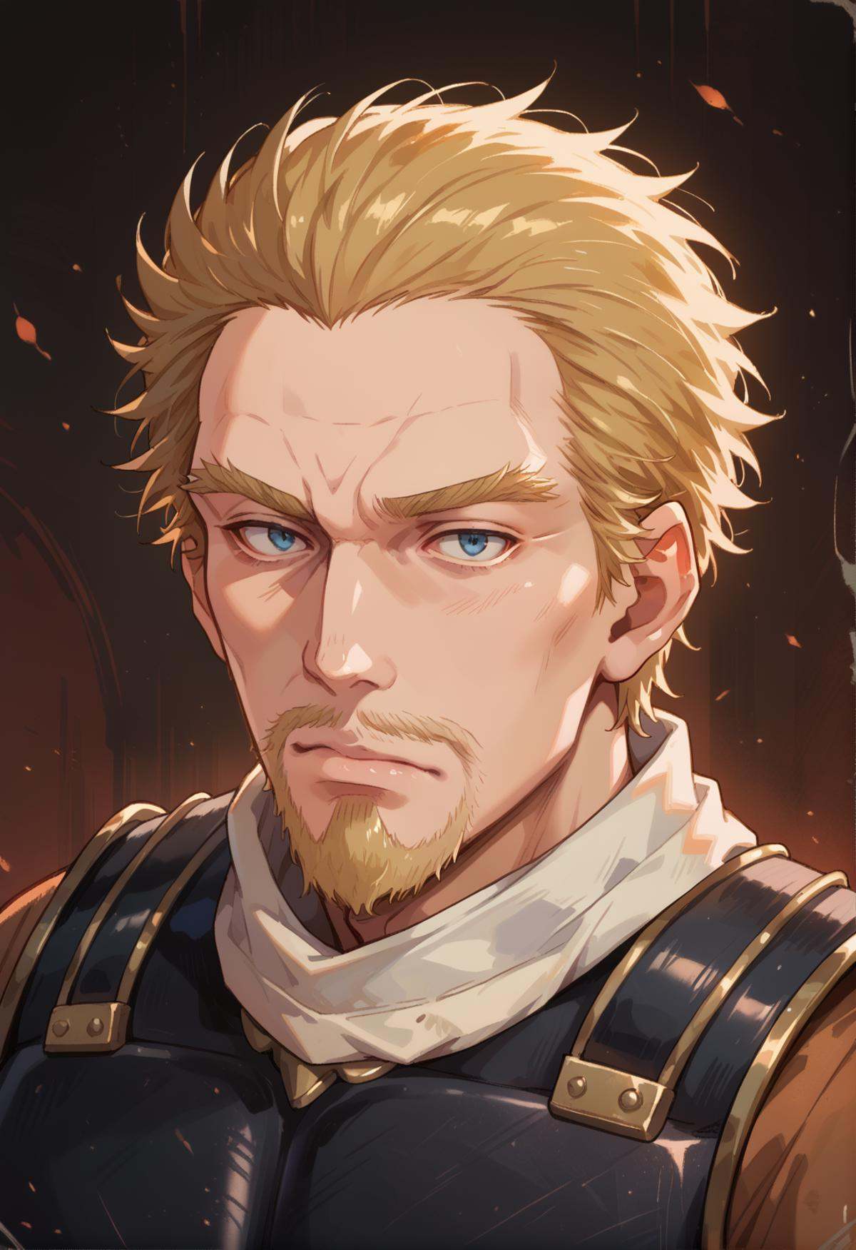 1boy,  black armor,  askeladdvinland on Tensor.Art