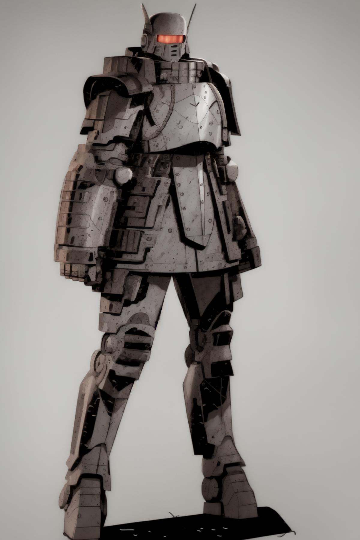 full body,  man,  steel armor on Tensor.Art