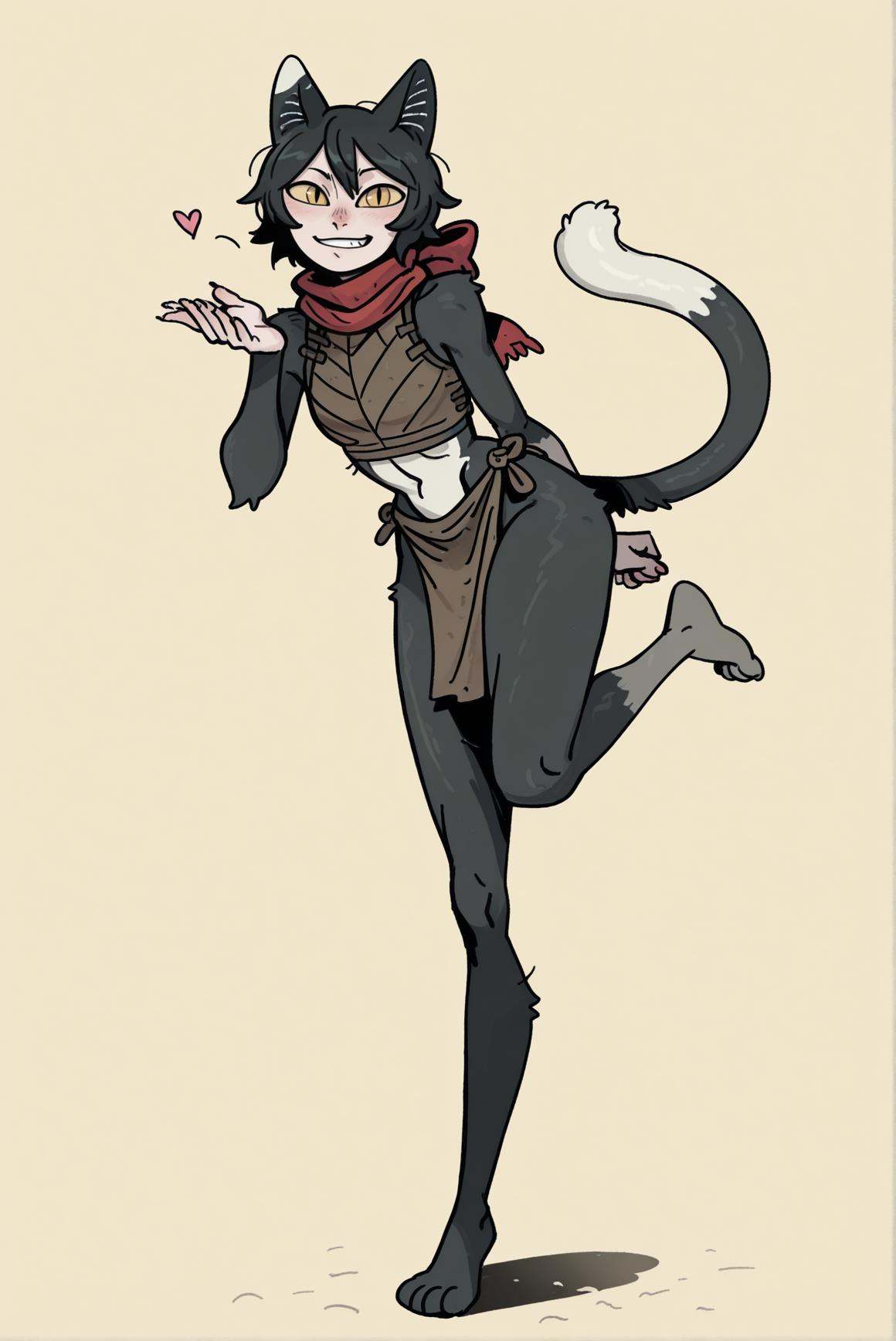 full body,  simple eyes,  looking at viewer on Tensor.Art