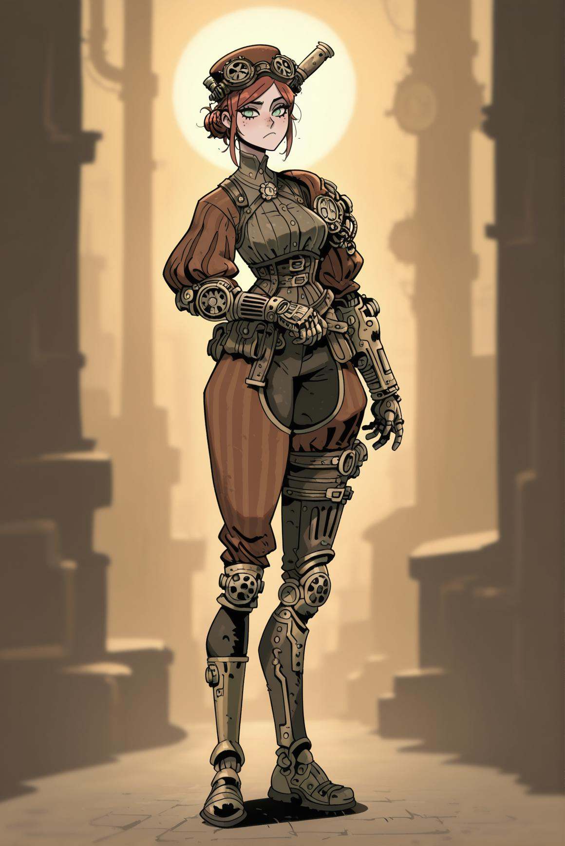 full body,  simple eyes,  looking at viewer on Tensor.Art