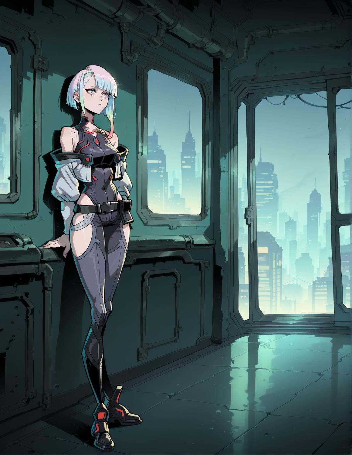 simple eyes,  1girl,  lucy \(cyberpunk\) on Tensor.Art