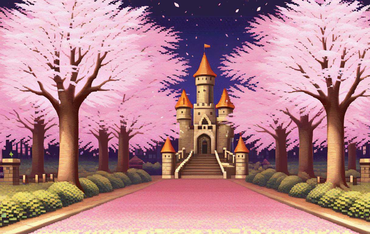 Csp2Pixel,  castle,  vegetation on Tensor.Art