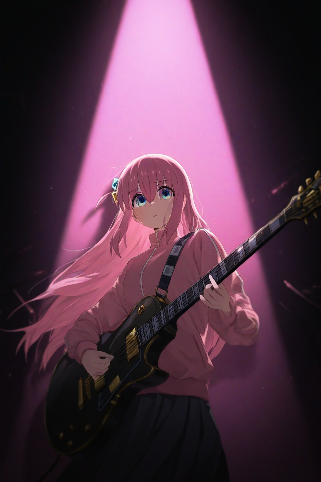 gotoh hitori,  bocchi the rock!,  1girl on Tensor.Art