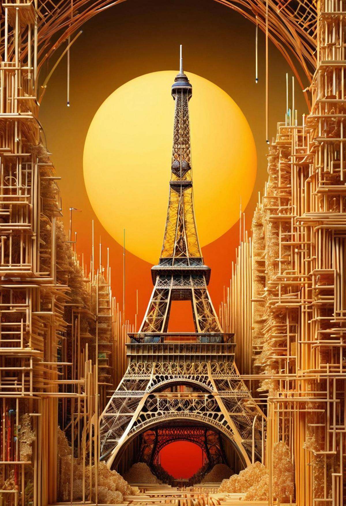 imagine a World made out of [straws and matchsticks]. When you use these images to train a LoRA,  it applies [straws and m...
